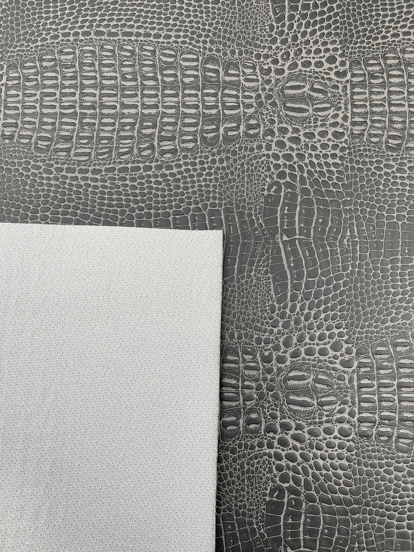 Crocodile Marine Vinyl 2 tone Upholstery Skin Texture Faux Leather PVC| New Creations Fabric & Foam Inc. - New Creations Fabric & Foam Inc