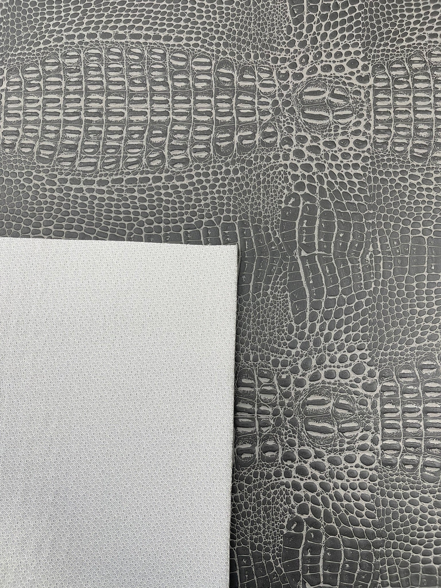Crocodile Marine Vinyl 2 tone Upholstery Skin Texture Faux Leather PVC| New Creations Fabric & Foam Inc. - New Creations Fabric & Foam Inc