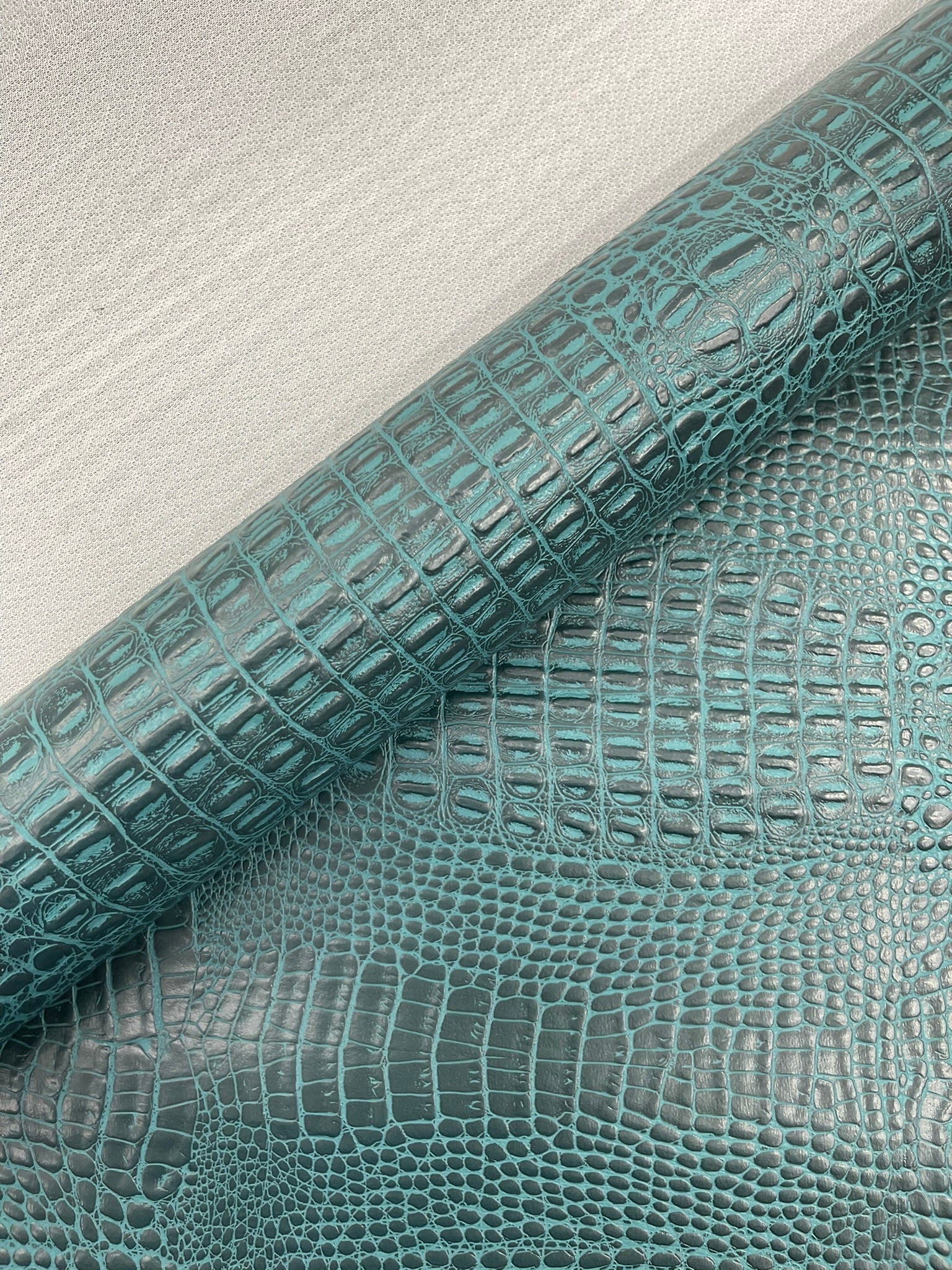 Crocodile Marine Vinyl 2 tone Upholstery Skin Texture Faux Leather PVC| New Creations Fabric & Foam Inc. - New Creations Fabric & Foam Inc