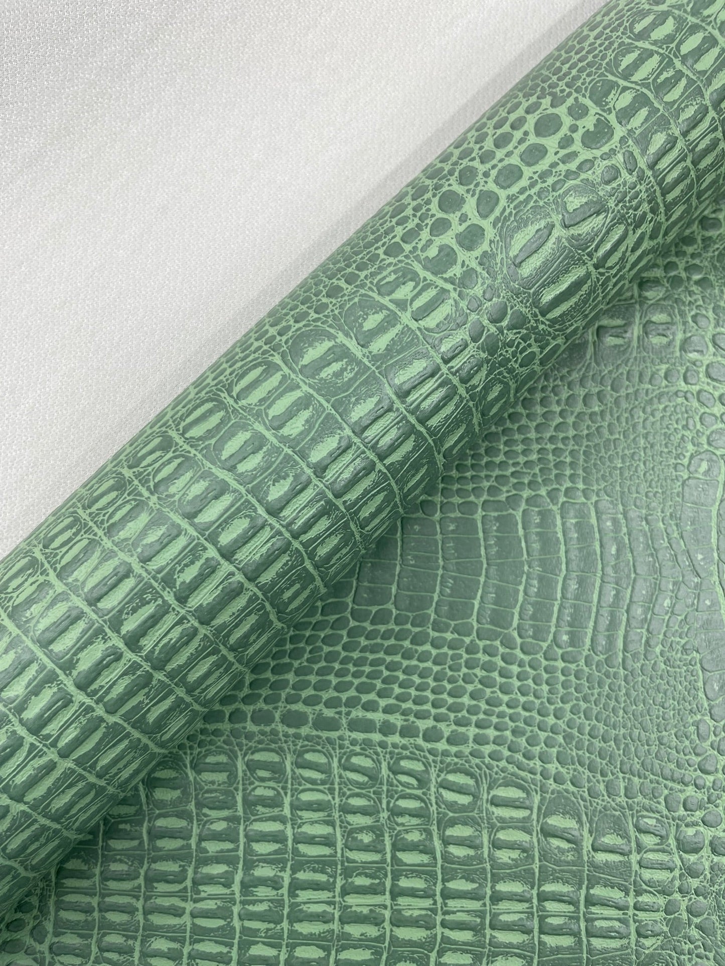 Crocodile Marine Vinyl 2 tone Upholstery Skin Texture Faux Leather PVC| New Creations Fabric & Foam Inc. - New Creations Fabric & Foam Inc