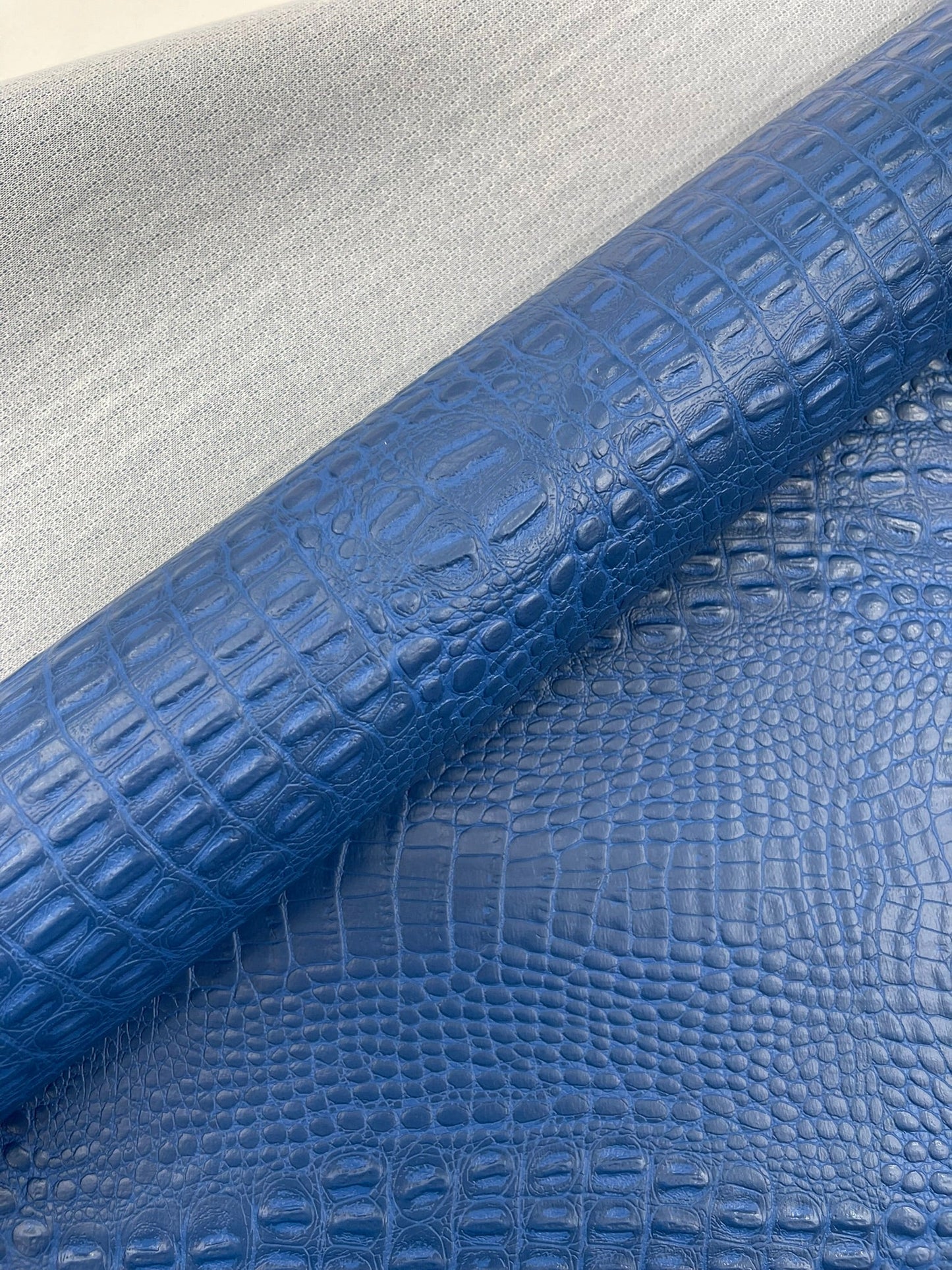 Crocodile Marine Vinyl 2 tone Upholstery Skin Texture Faux Leather PVC| New Creations Fabric & Foam Inc. - New Creations Fabric & Foam Inc