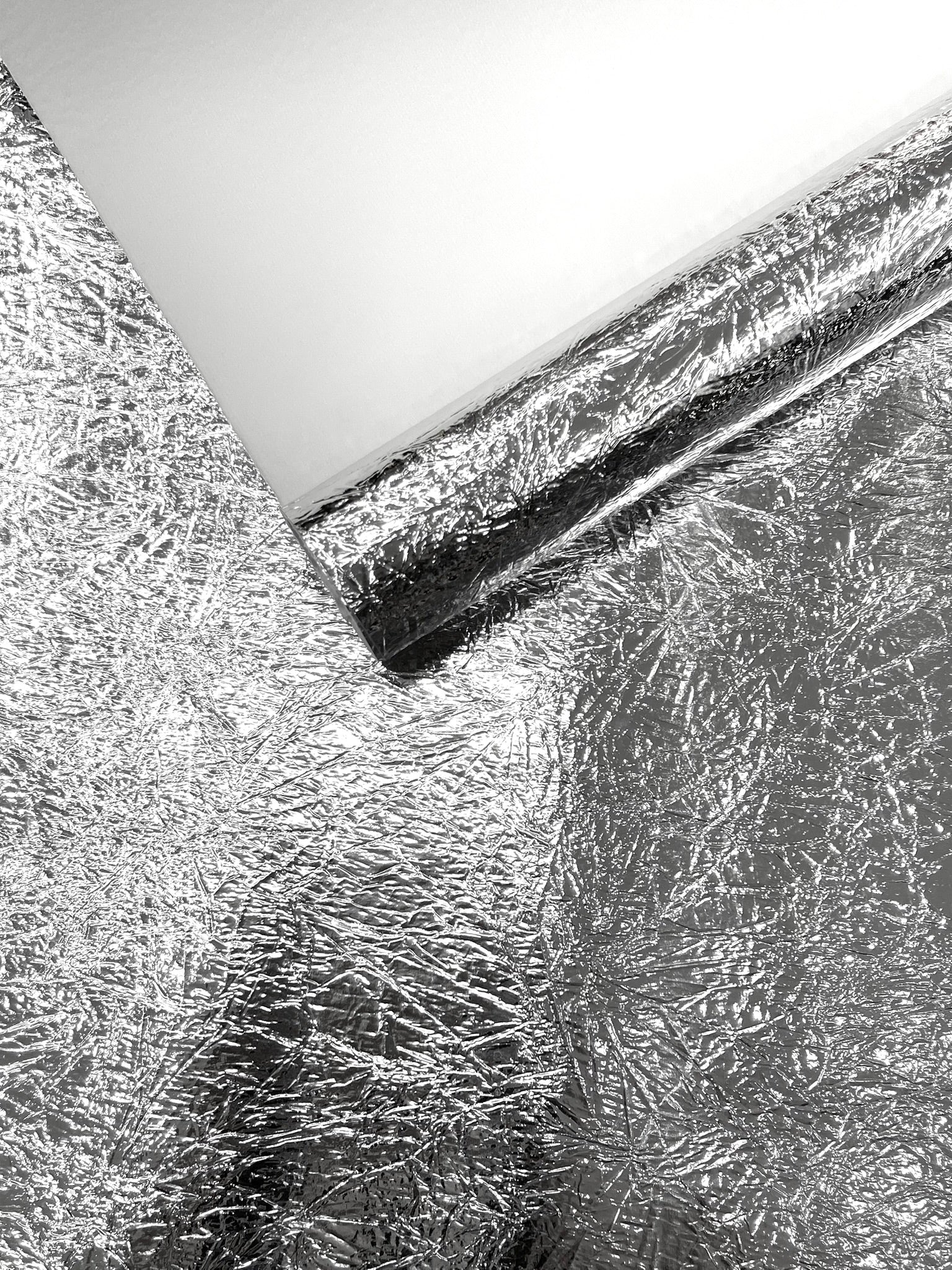 Crush Chrome Mirror Shiny Vinyl Fabric| New Creations Fabric & Foam Inc. - New Creations Fabric & Foam Inc