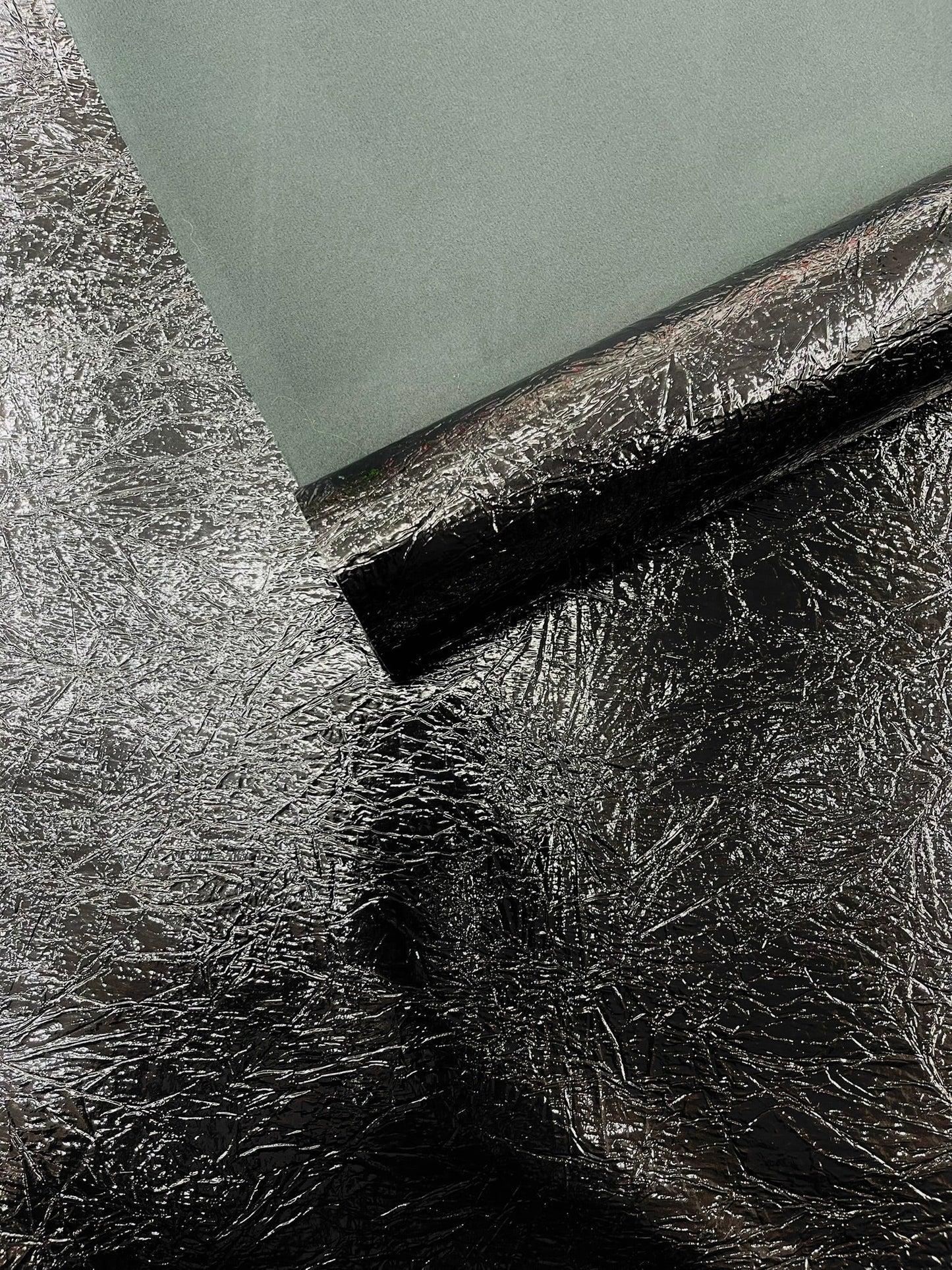 Crush Chrome Mirror Shiny Vinyl Fabric| New Creations Fabric & Foam Inc. - New Creations Fabric & Foam Inc