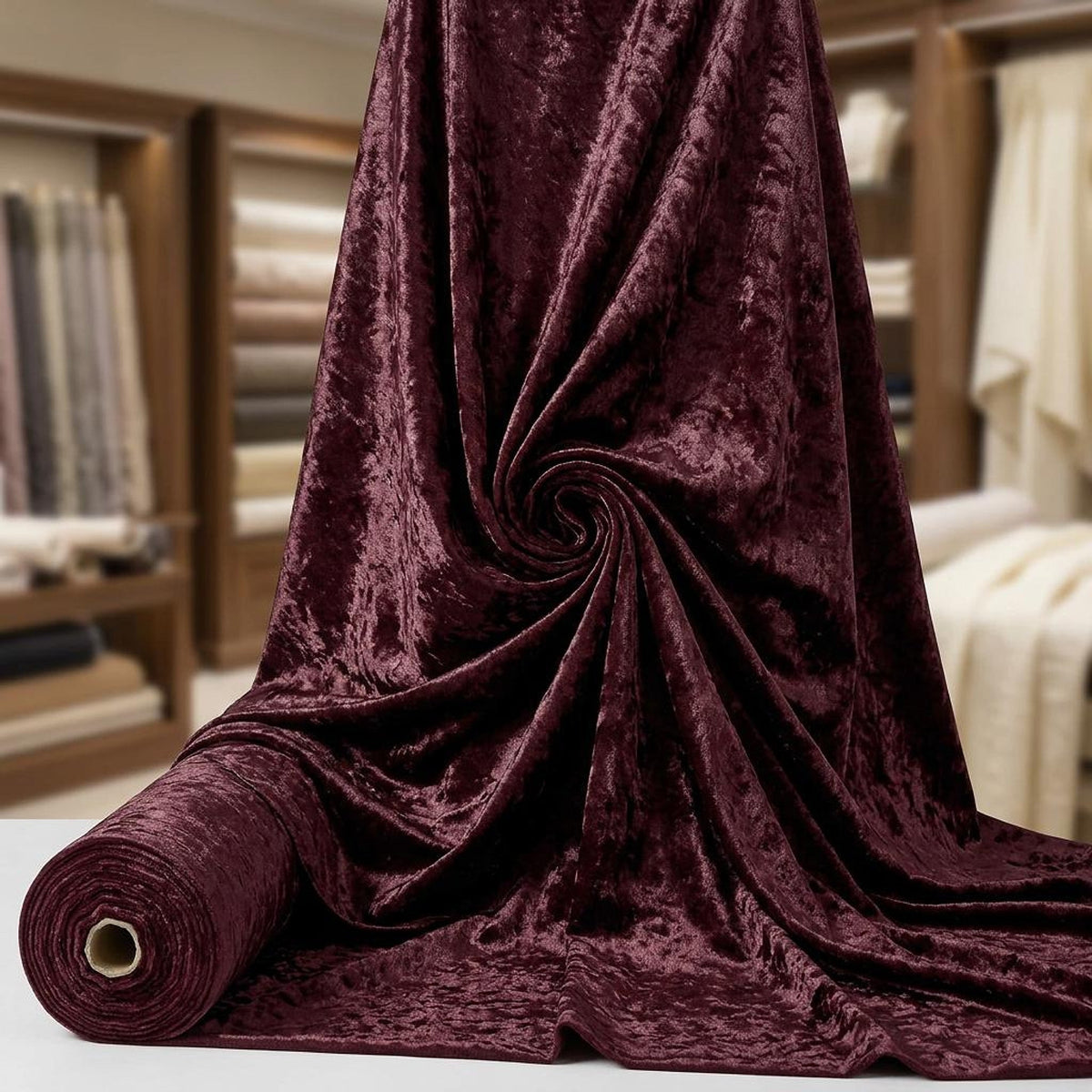 Crush Stretch Panne Velvet 58" Wide| New Creations Fabric & Foam Inc. - New Creations Fabric & Foam Inc
