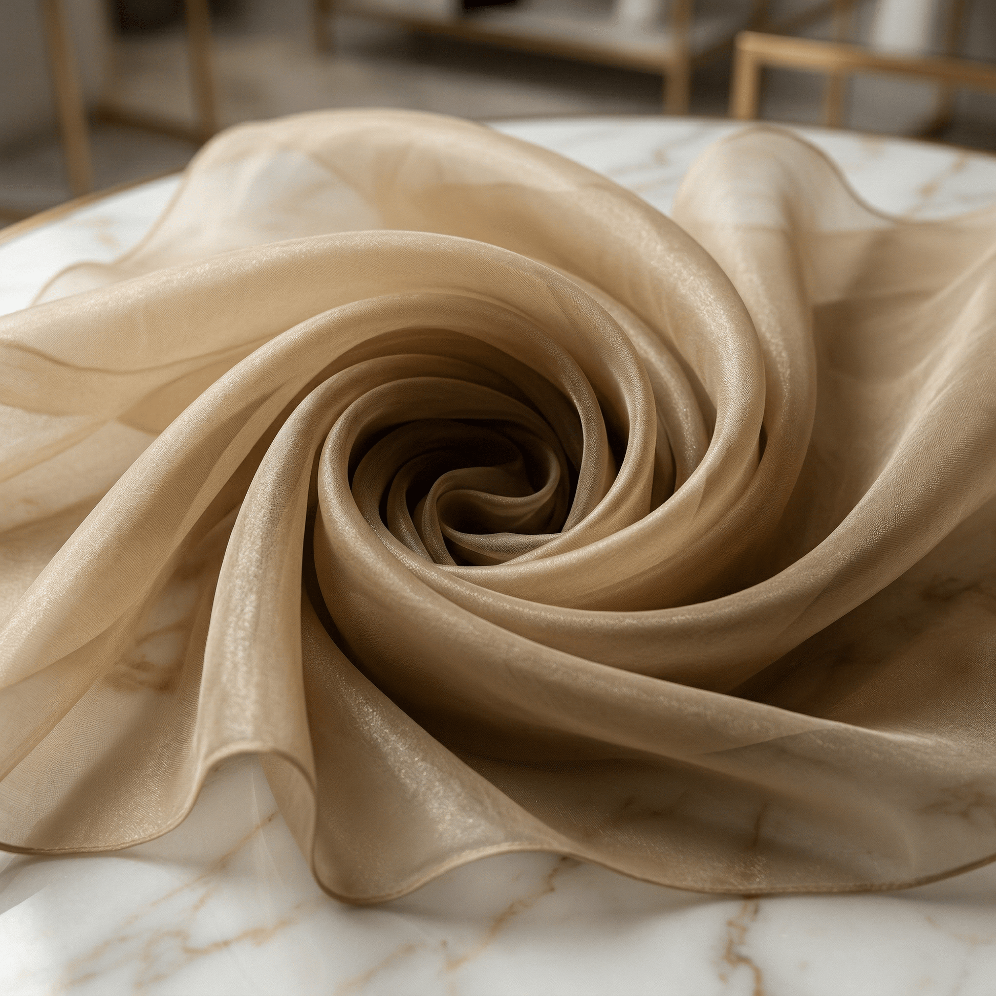 Crystal Organza Fabric by the Yard 60” Wide – Sheer Shiny Organza for Wedding Decor, Draping, Dresses, Curtains & Event Styling - New Creations Fabric & Foam Inc