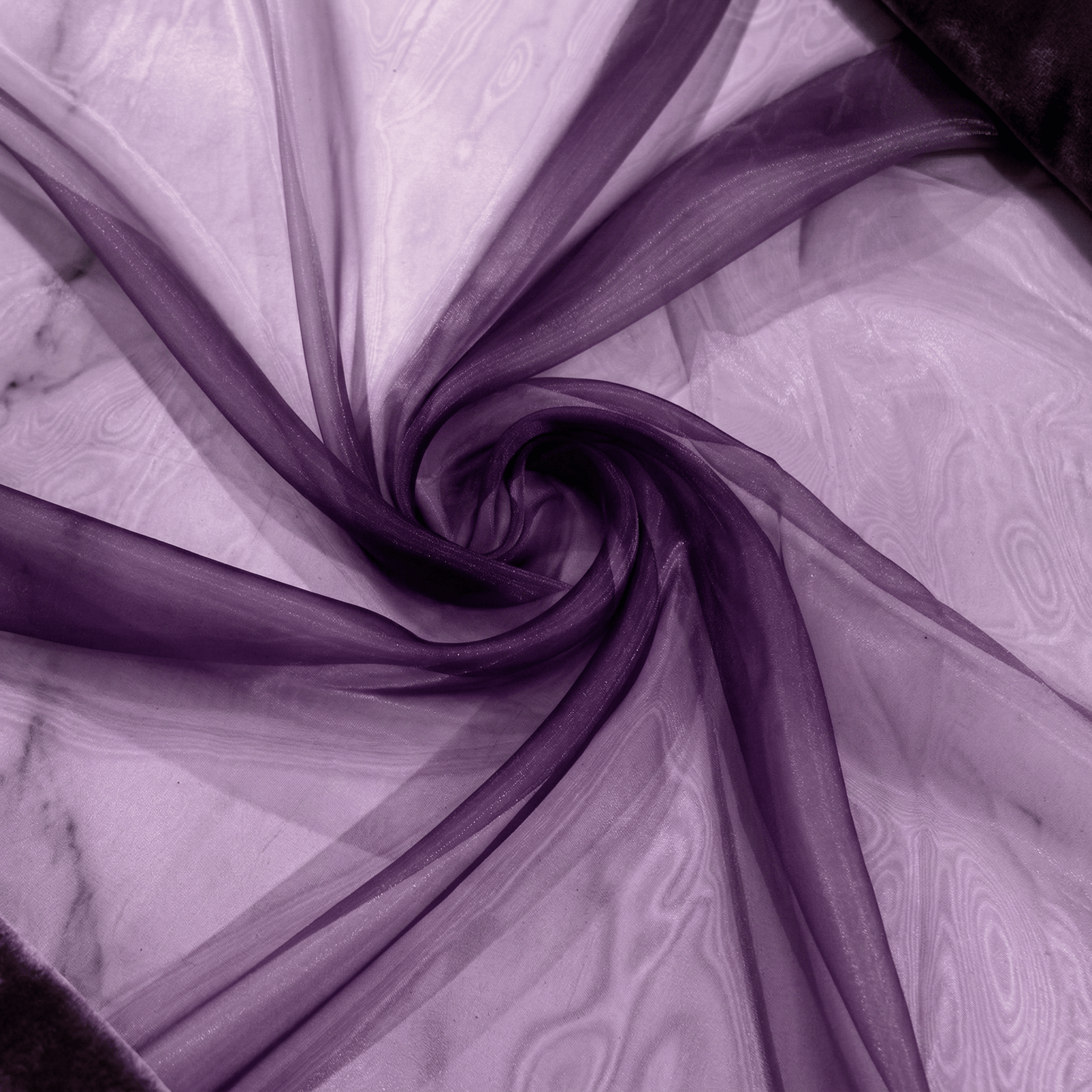 Crystal Organza Fabric by the Yard 60” Wide – Sheer Shiny Organza for Wedding Decor, Draping, Dresses, Curtains & Event Styling - New Creations Fabric & Foam Inc