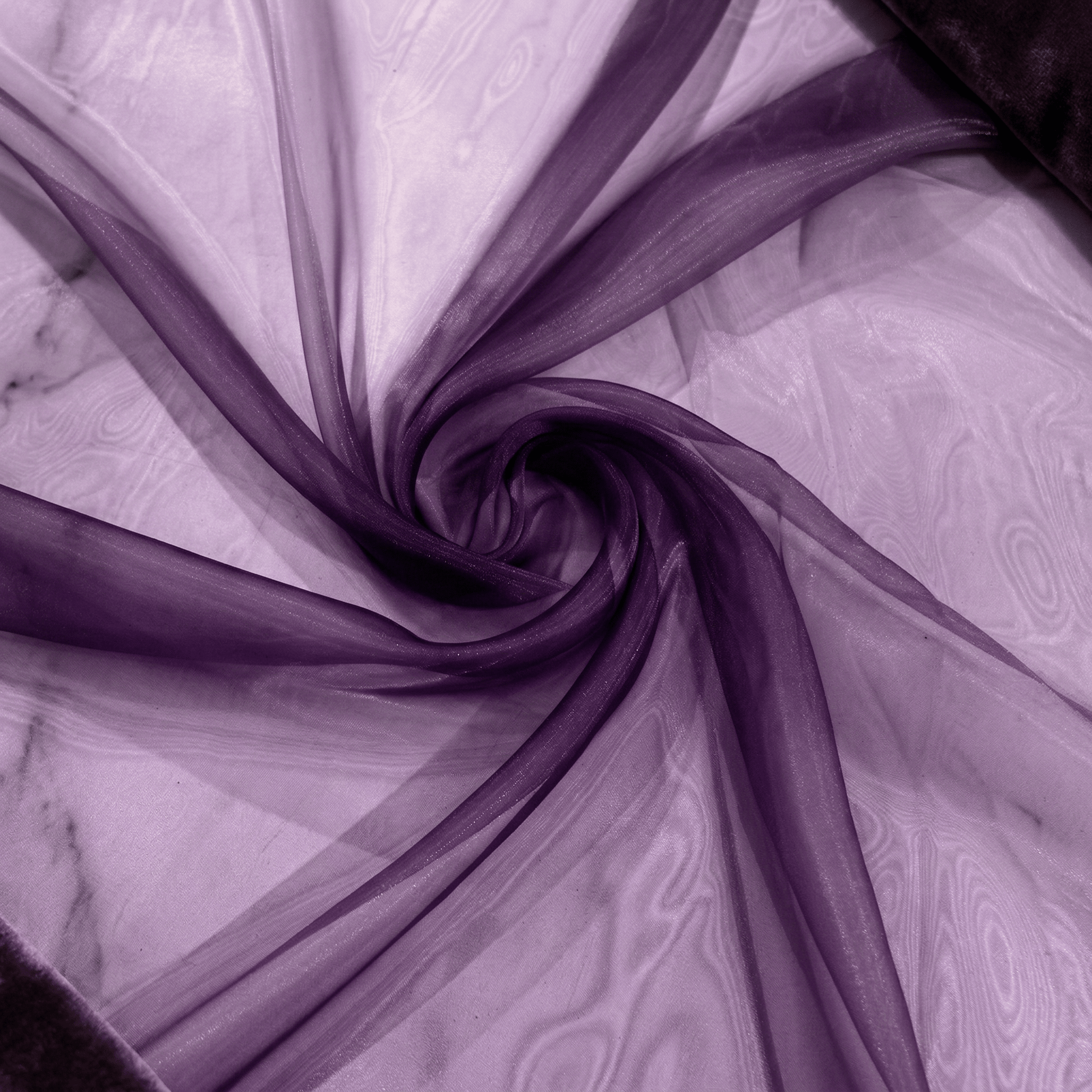 Crystal Organza Fabric by the Yard 60” Wide – Sheer Shiny Organza for Wedding Decor, Draping, Dresses, Curtains & Event Styling - New Creations Fabric & Foam Inc