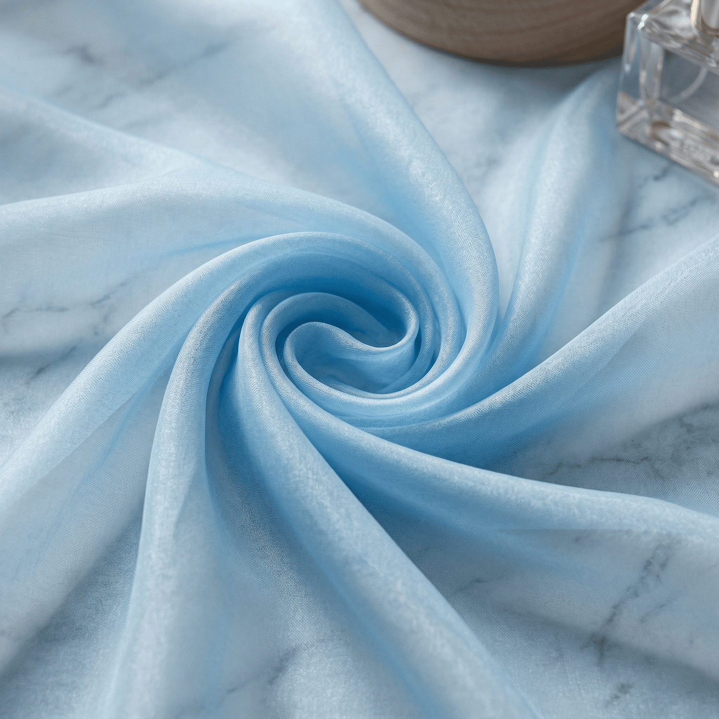 Crystal Organza Fabric by the Yard 60” Wide – Sheer Shiny Organza for Wedding Decor, Draping, Dresses, Curtains & Event Styling - New Creations Fabric & Foam Inc