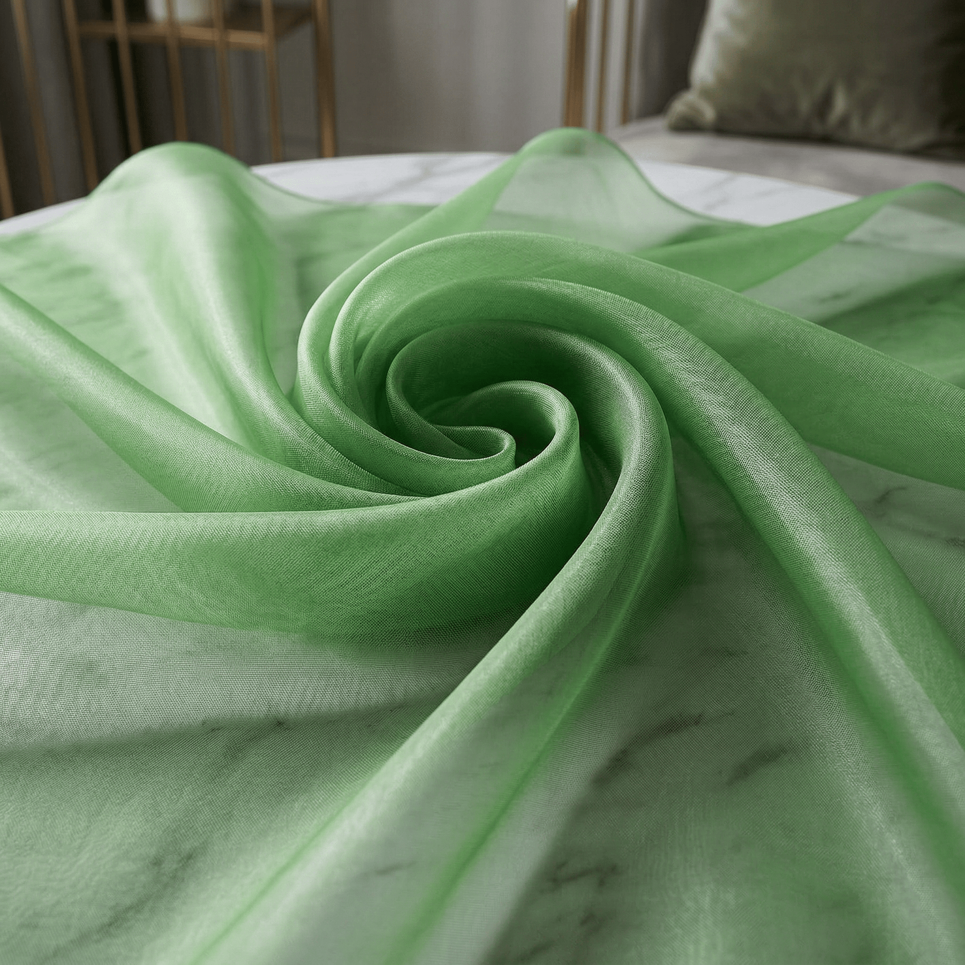 Crystal Organza Fabric by the Yard 60” Wide – Sheer Shiny Organza for Wedding Decor, Draping, Dresses, Curtains & Event Styling - New Creations Fabric & Foam Inc