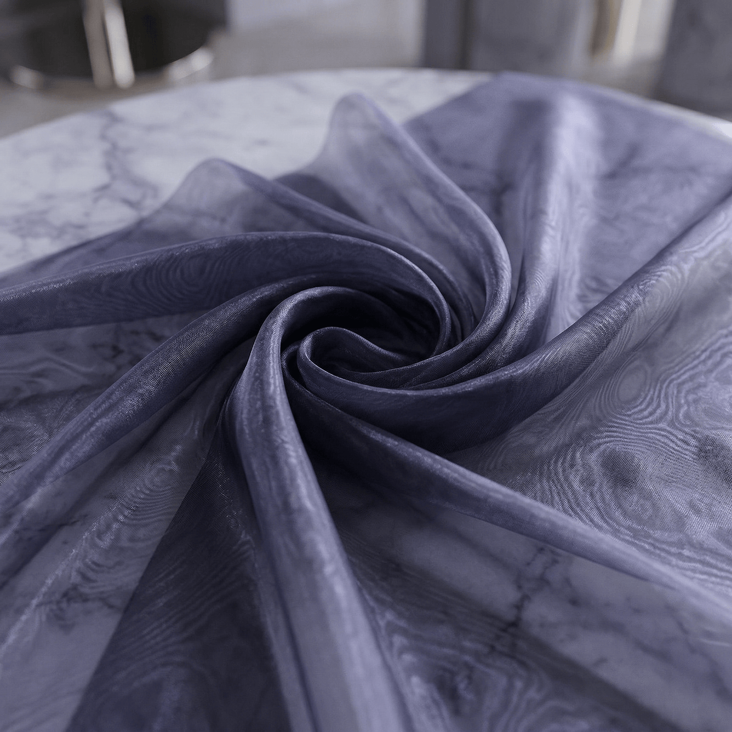 Crystal Organza Fabric by the Yard 60” Wide – Sheer Shiny Organza for Wedding Decor, Draping, Dresses, Curtains & Event Styling - New Creations Fabric & Foam Inc