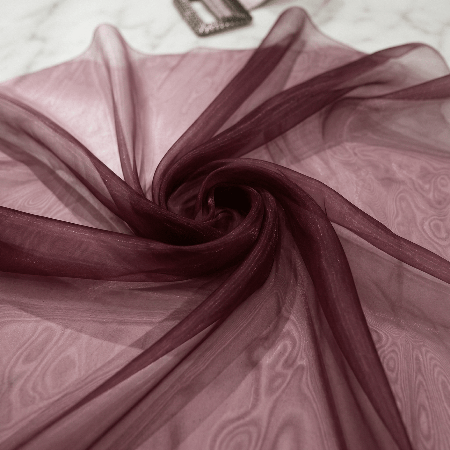 Crystal Organza Fabric by the Yard 60” Wide – Sheer Shiny Organza for Wedding Decor, Draping, Dresses, Curtains & Event Styling - New Creations Fabric & Foam Inc