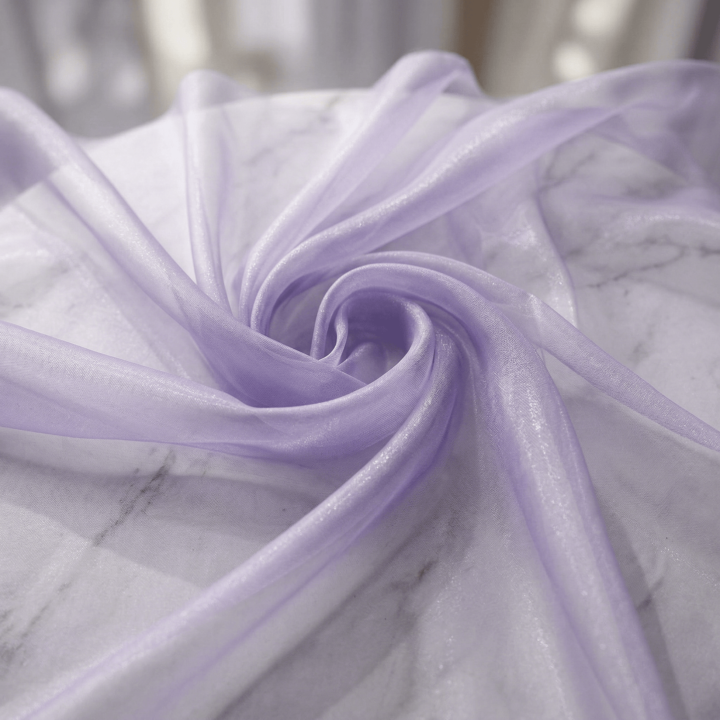 Crystal Organza Fabric by the Yard 60” Wide – Sheer Shiny Organza for Wedding Decor, Draping, Dresses, Curtains & Event Styling - New Creations Fabric & Foam Inc