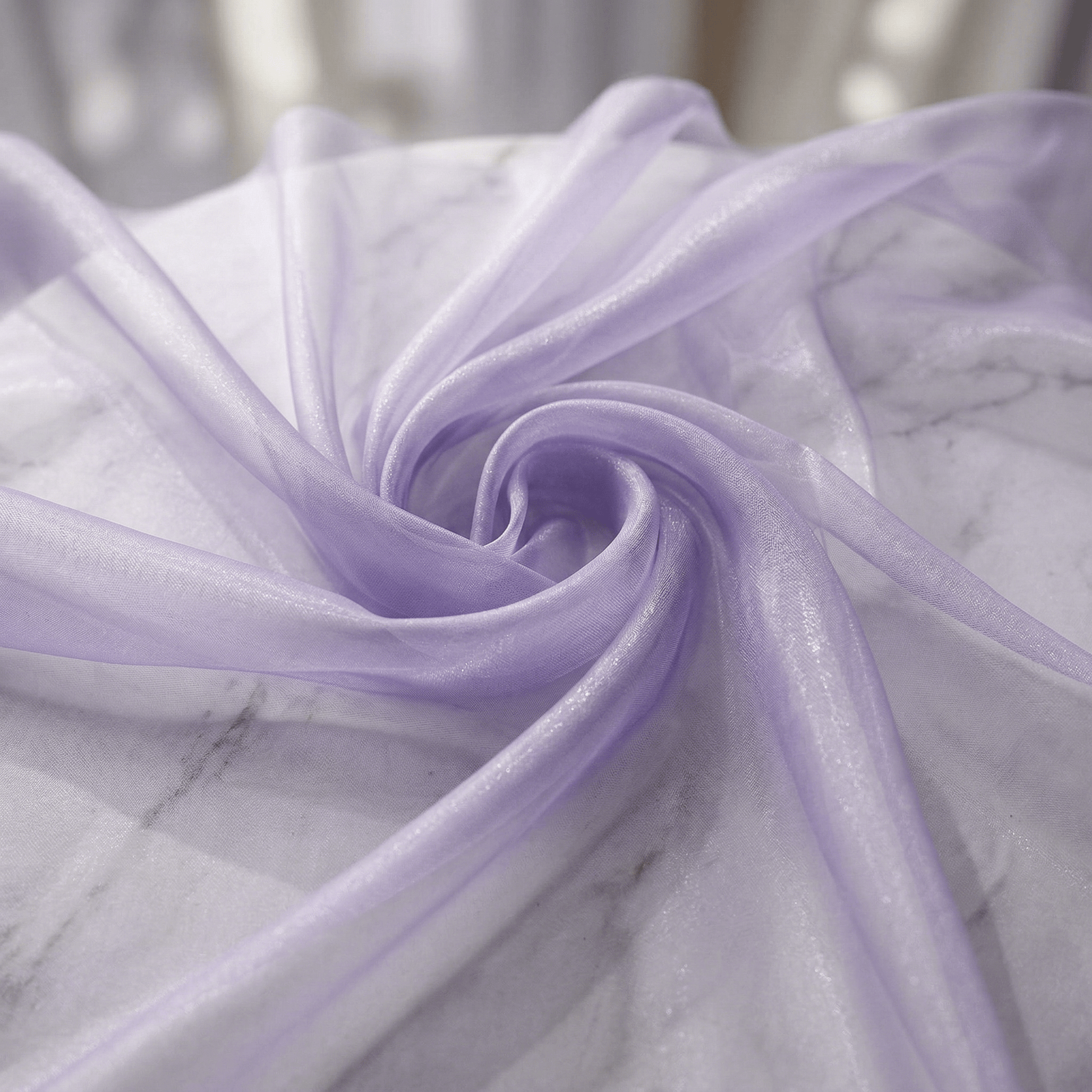 Crystal Organza Fabric by the Yard 60” Wide – Sheer Shiny Organza for Wedding Decor, Draping, Dresses, Curtains & Event Styling - New Creations Fabric & Foam Inc