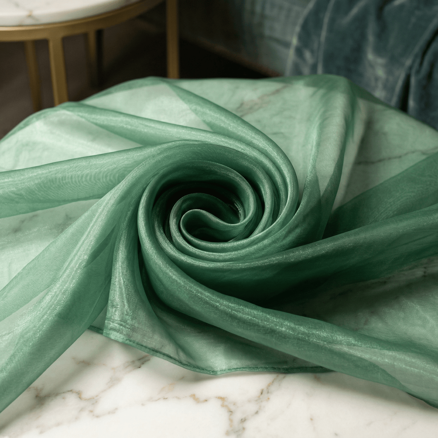 Crystal Organza Fabric by the Yard 60” Wide – Sheer Shiny Organza for Wedding Decor, Draping, Dresses, Curtains & Event Styling - New Creations Fabric & Foam Inc