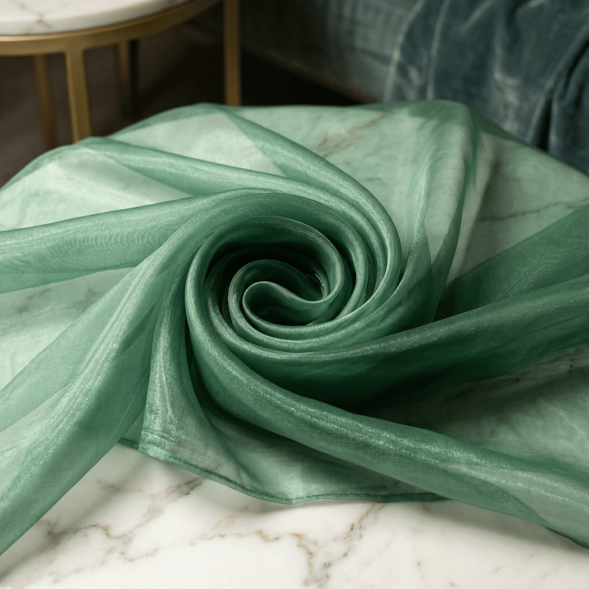 Crystal Organza Fabric by the Yard 60” Wide – Sheer Shiny Organza for Wedding Decor, Draping, Dresses, Curtains & Event Styling - New Creations Fabric & Foam Inc