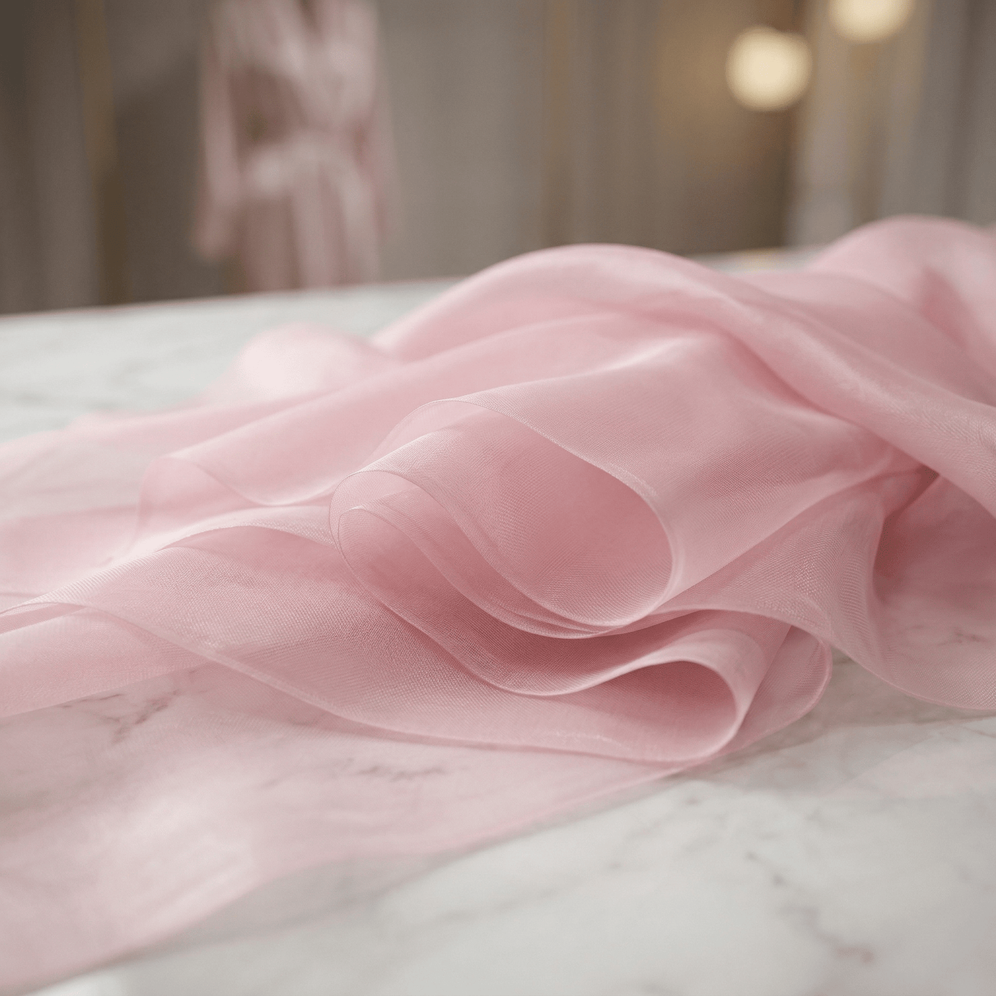 Crystal Organza Fabric by the Yard 60” Wide – Sheer Shiny Organza for Wedding Decor, Draping, Dresses, Curtains & Event Styling - New Creations Fabric & Foam Inc