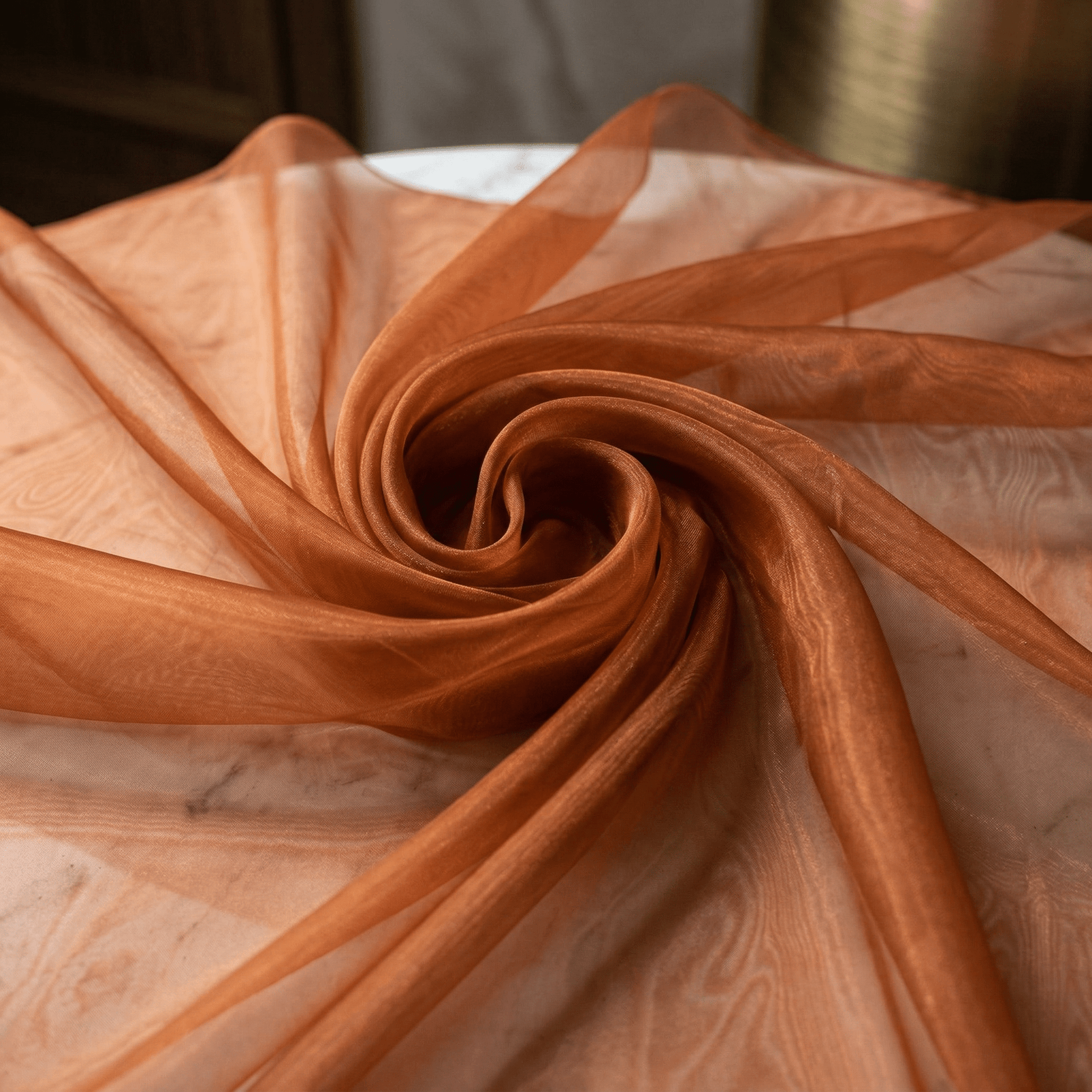 Crystal Organza Fabric by the Yard 60” Wide – Sheer Shiny Organza for Wedding Decor, Draping, Dresses, Curtains & Event Styling - New Creations Fabric & Foam Inc