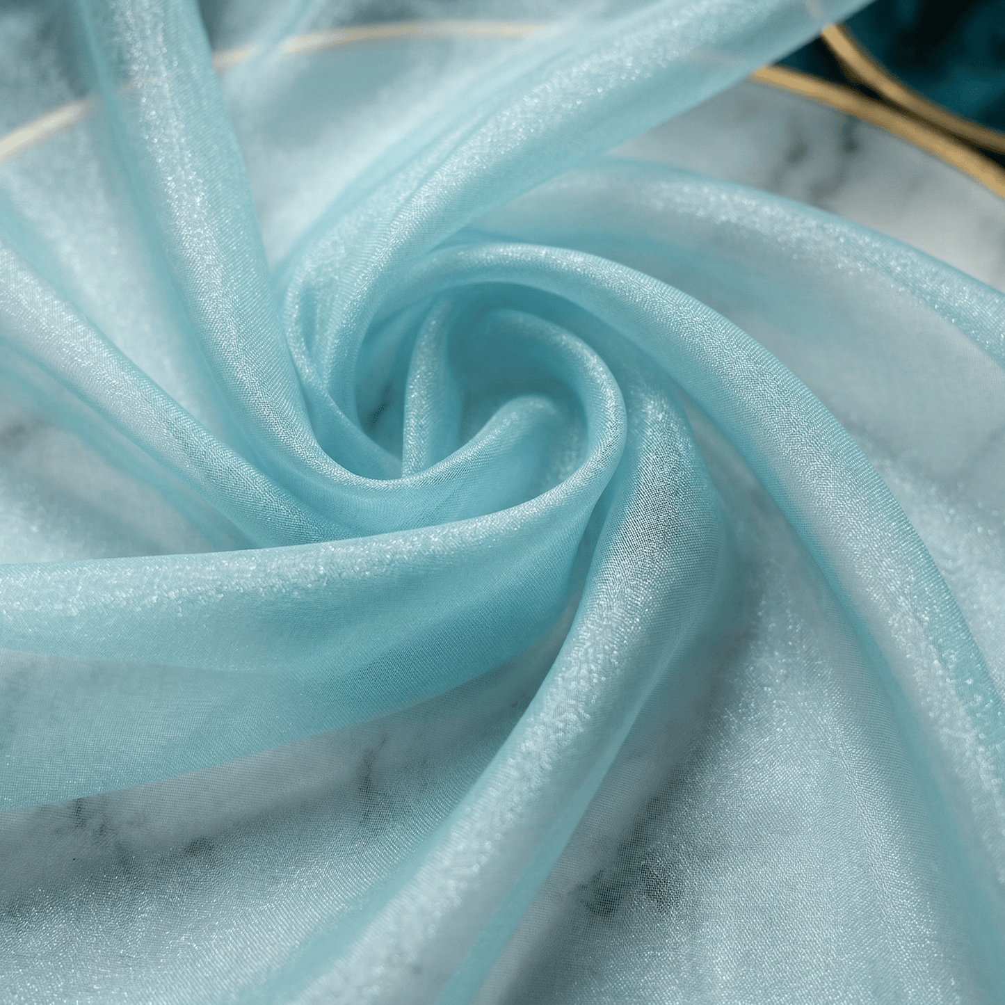 Crystal Organza Fabric by the Yard 60” Wide – Sheer Shiny Organza for Wedding Decor, Draping, Dresses, Curtains & Event Styling - New Creations Fabric & Foam Inc