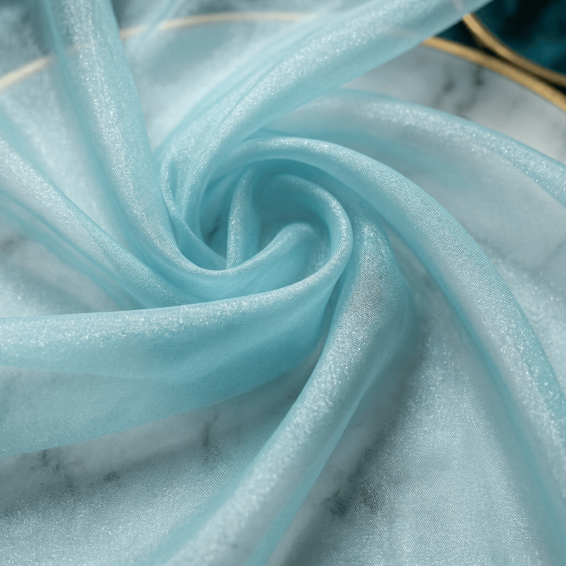 Crystal Organza Fabric by the Yard 60” Wide – Sheer Shiny Organza for Wedding Decor, Draping, Dresses, Curtains & Event Styling - New Creations Fabric & Foam Inc