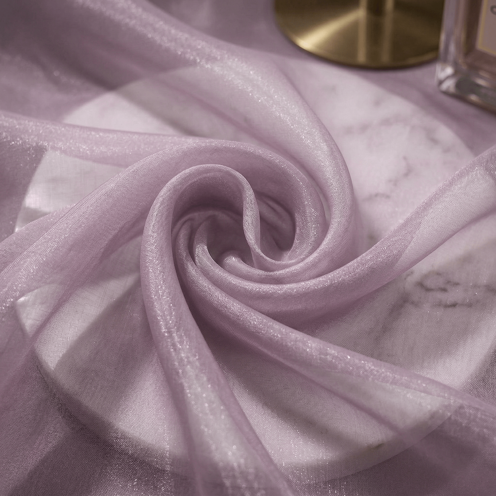 Crystal Organza Fabric by the Yard 60” Wide – Sheer Shiny Organza for Wedding Decor, Draping, Dresses, Curtains & Event Styling - New Creations Fabric & Foam Inc