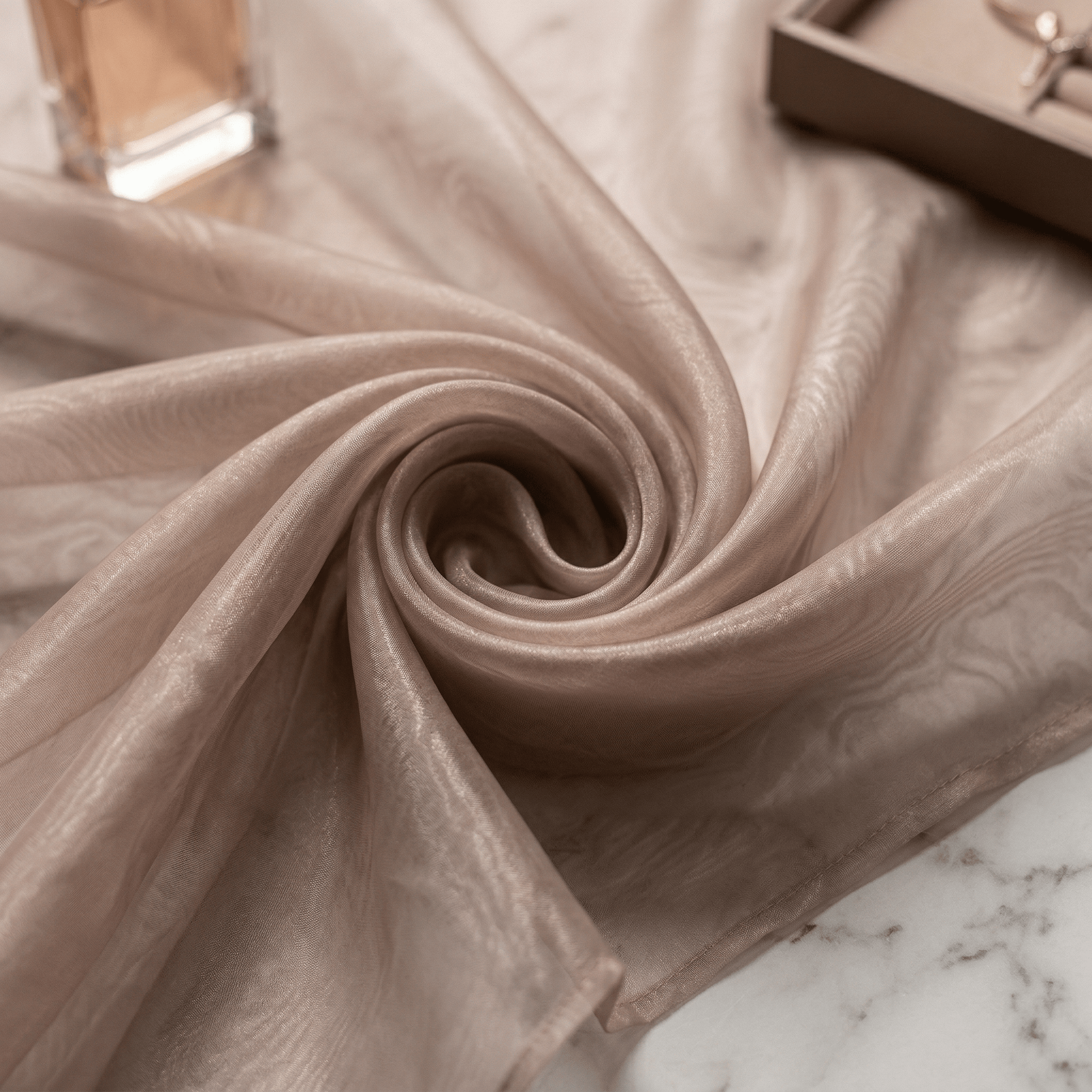 Crystal Organza Fabric by the Yard 60” Wide – Sheer Shiny Organza for Wedding Decor, Draping, Dresses, Curtains & Event Styling - New Creations Fabric & Foam Inc