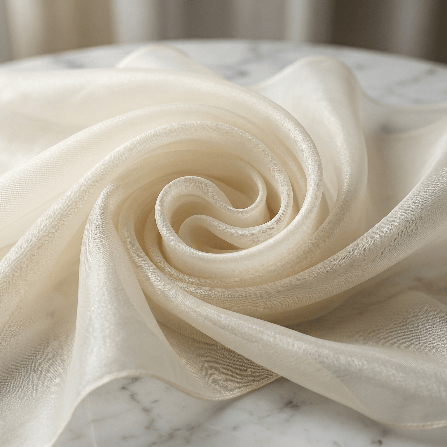 Crystal Organza Fabric by the Yard 60” Wide – Sheer Shiny Organza for Wedding Decor, Draping, Dresses, Curtains & Event Styling - New Creations Fabric & Foam Inc