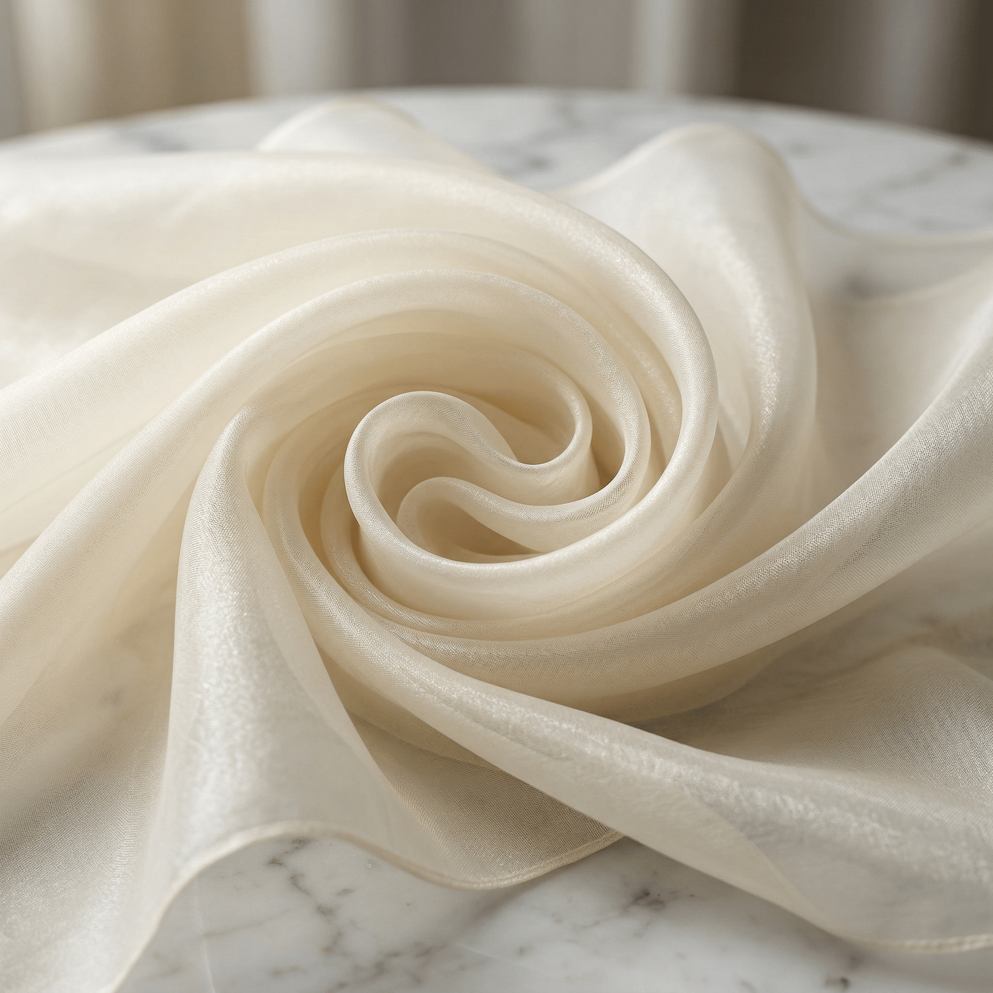 Crystal Organza Fabric by the Yard 60” Wide – Sheer Shiny Organza for Wedding Decor, Draping, Dresses, Curtains & Event Styling - New Creations Fabric & Foam Inc