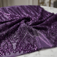 Damask Sequin Stretch Mesh Fabric by the Yard 54” Wide – Floral Iridescent Sequin Fabric for Prom Dresses, Evening Gowns, Bridal Wear & Luxury Fashion - New Creations Fabric & Foam Inc