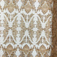 Damask Wing Design Embroidered Heavy Beaded Lace on 54" Mesh Fabric. - New Creations Fabric & Foam Inc