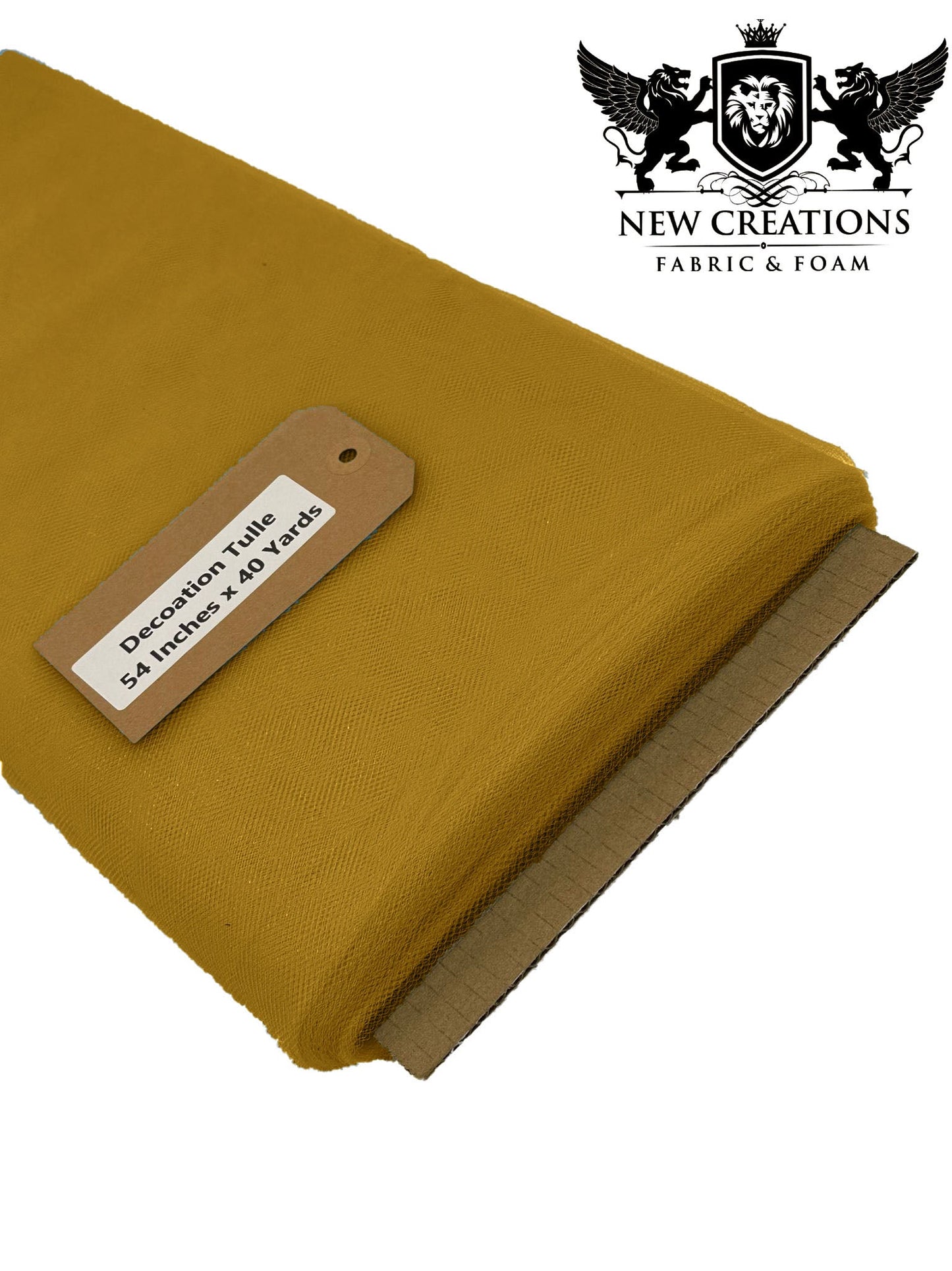 Dark Gold Tutu Fabric Bolt Bridal Party Wedding Decoration, Wholesale Tulle, Party, Tulle Net. - New Creations Fabric & Foam Inc