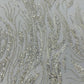 FANCY BEADED LACE ON MESH FABRIC (By The Yard) - New Creations Fabric & Foam Inc