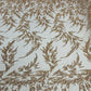 FASHION BEADED LACE ON GLITTER MESH FABRIC (By The Yard) - New Creations Fabric & Foam Inc