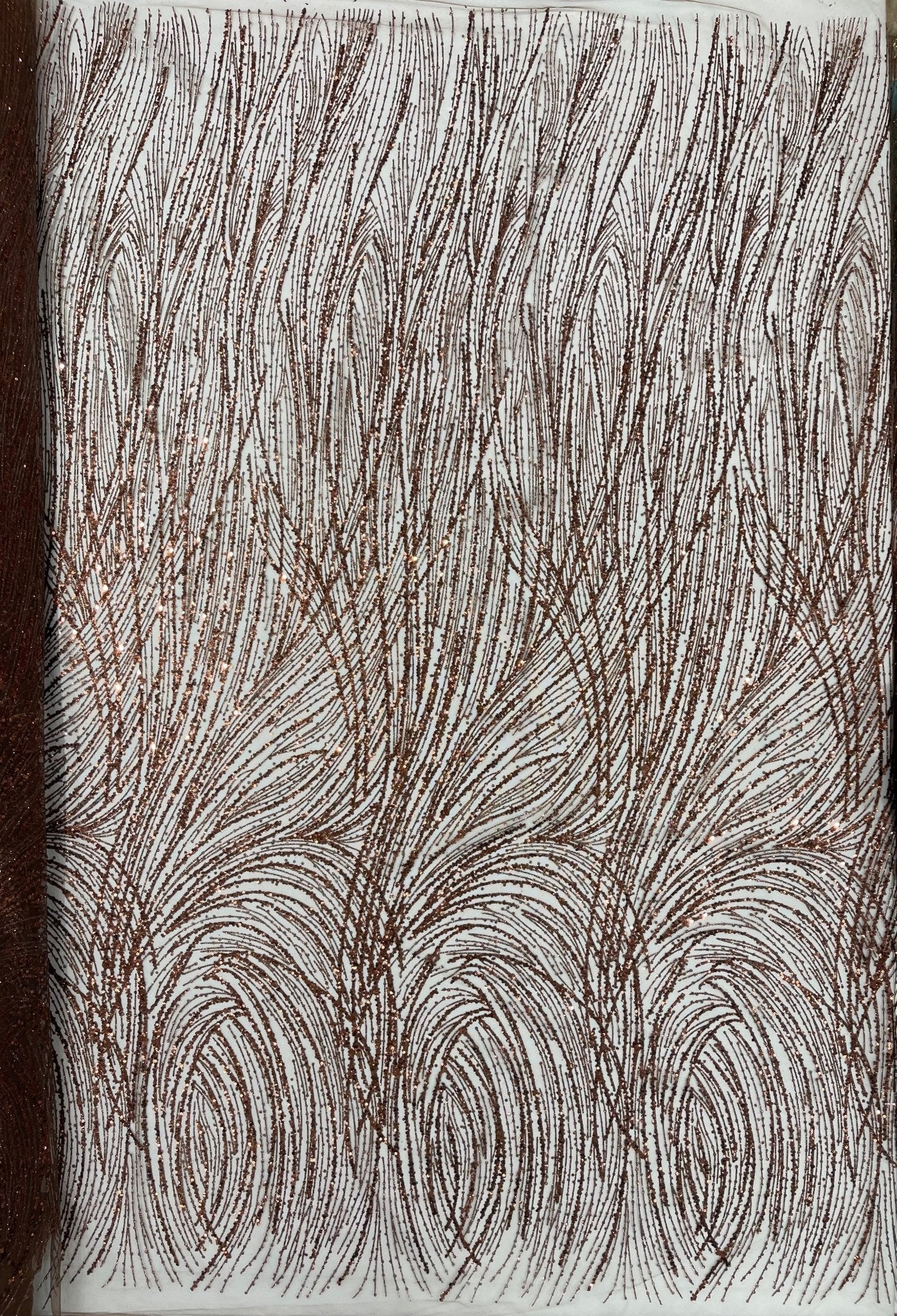 Fashion Glitter Design On A Mesh Lace 54” Wide| New Creations Fabric & Foam Inc. - New Creations Fabric & Foam Inc