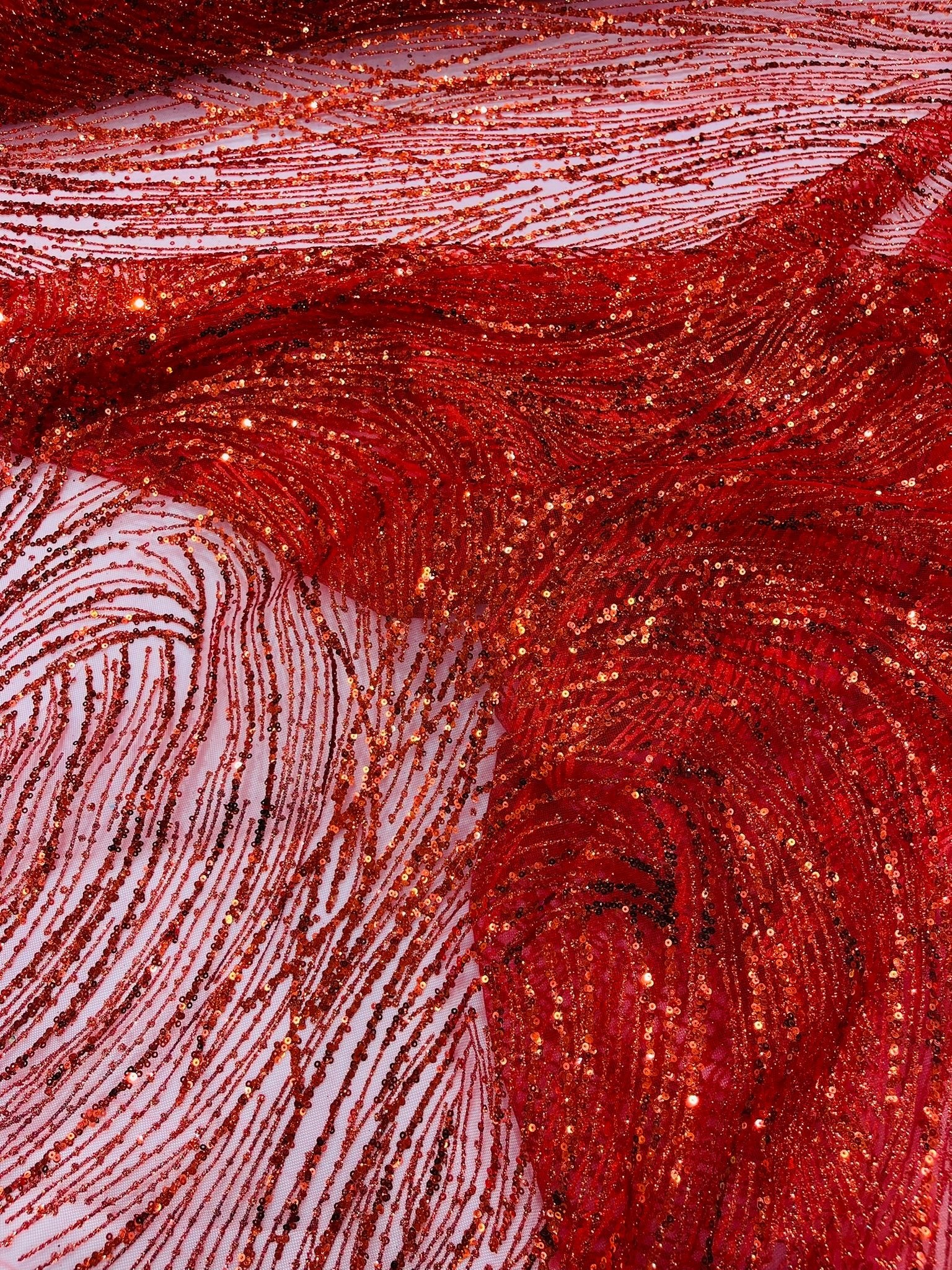 Fashion Glitter Design On A Mesh Lace Fabric| New Creations Fabric & Foam Inc. - New Creations Fabric & Foam Inc