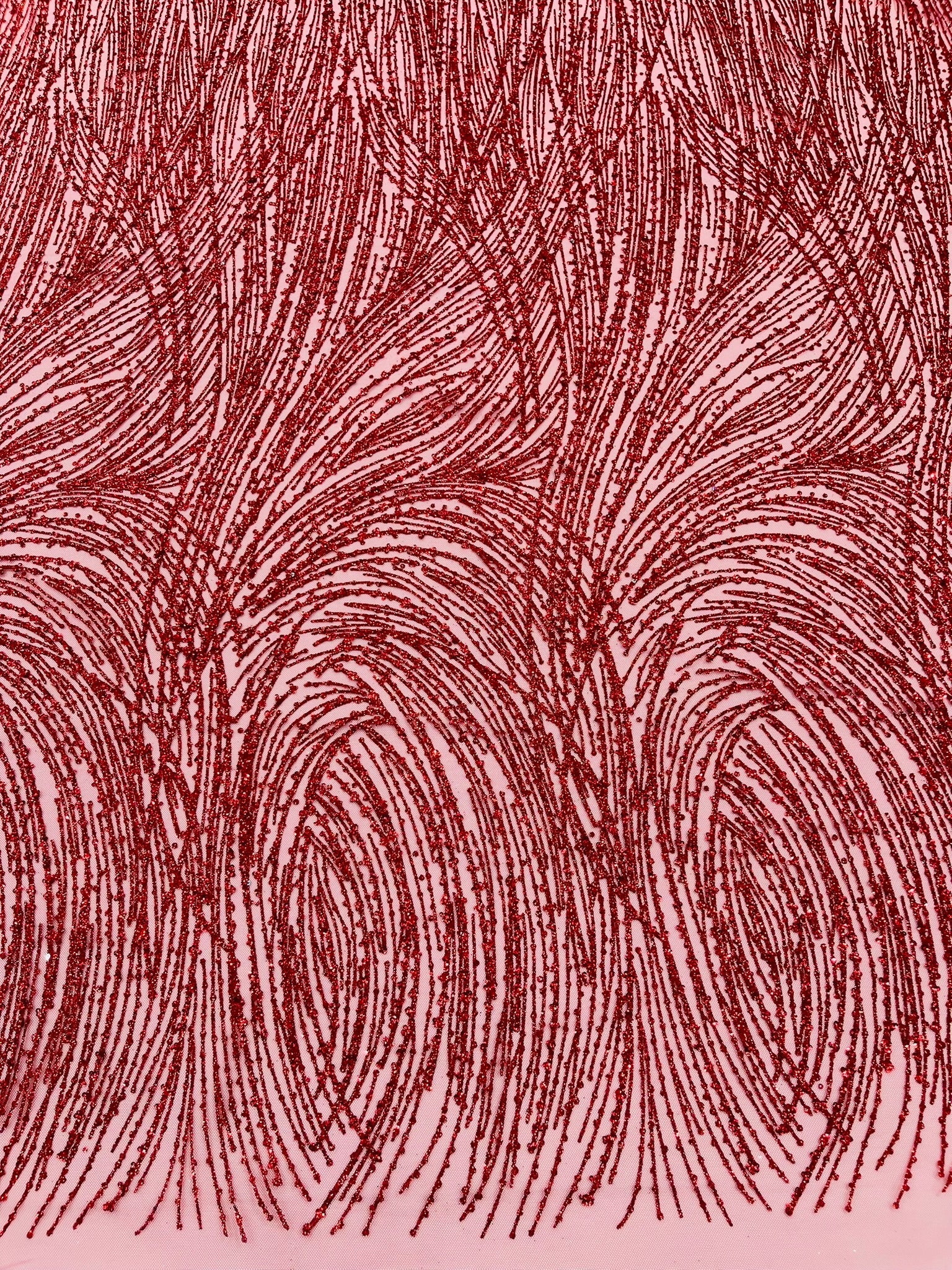 Fashion Glitter Design On A Mesh Lace Fabric| New Creations Fabric & Foam Inc. - New Creations Fabric & Foam Inc