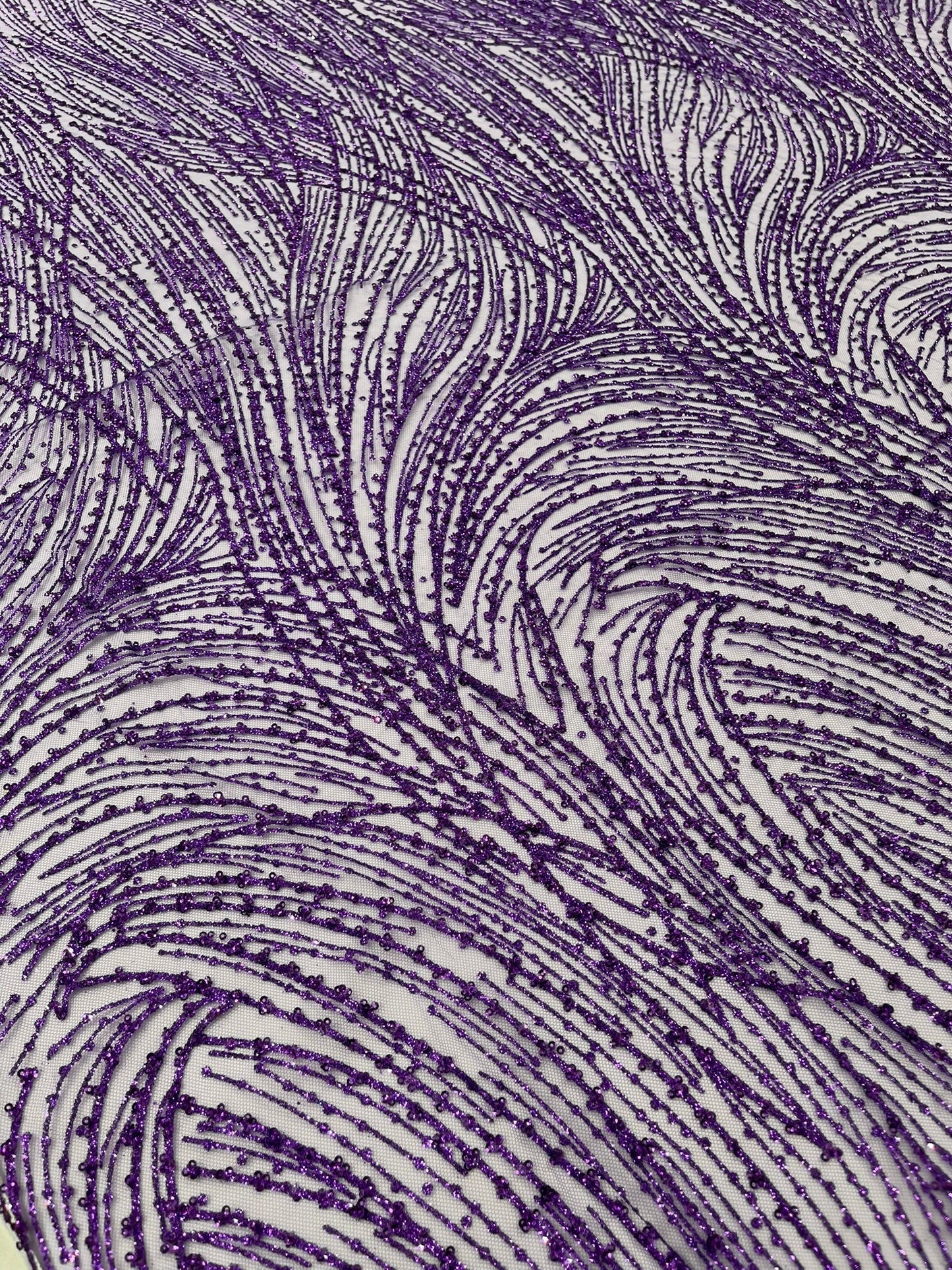 Fashion Glitter Design On A Mesh Lace Fabric| New Creations Fabric & Foam Inc. - New Creations Fabric & Foam Inc