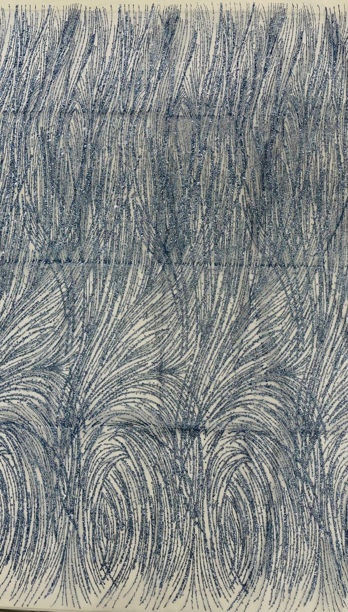 Fashion Glitter Design On A Mesh Lace Fabric| New Creations Fabric & Foam Inc. - New Creations Fabric & Foam Inc