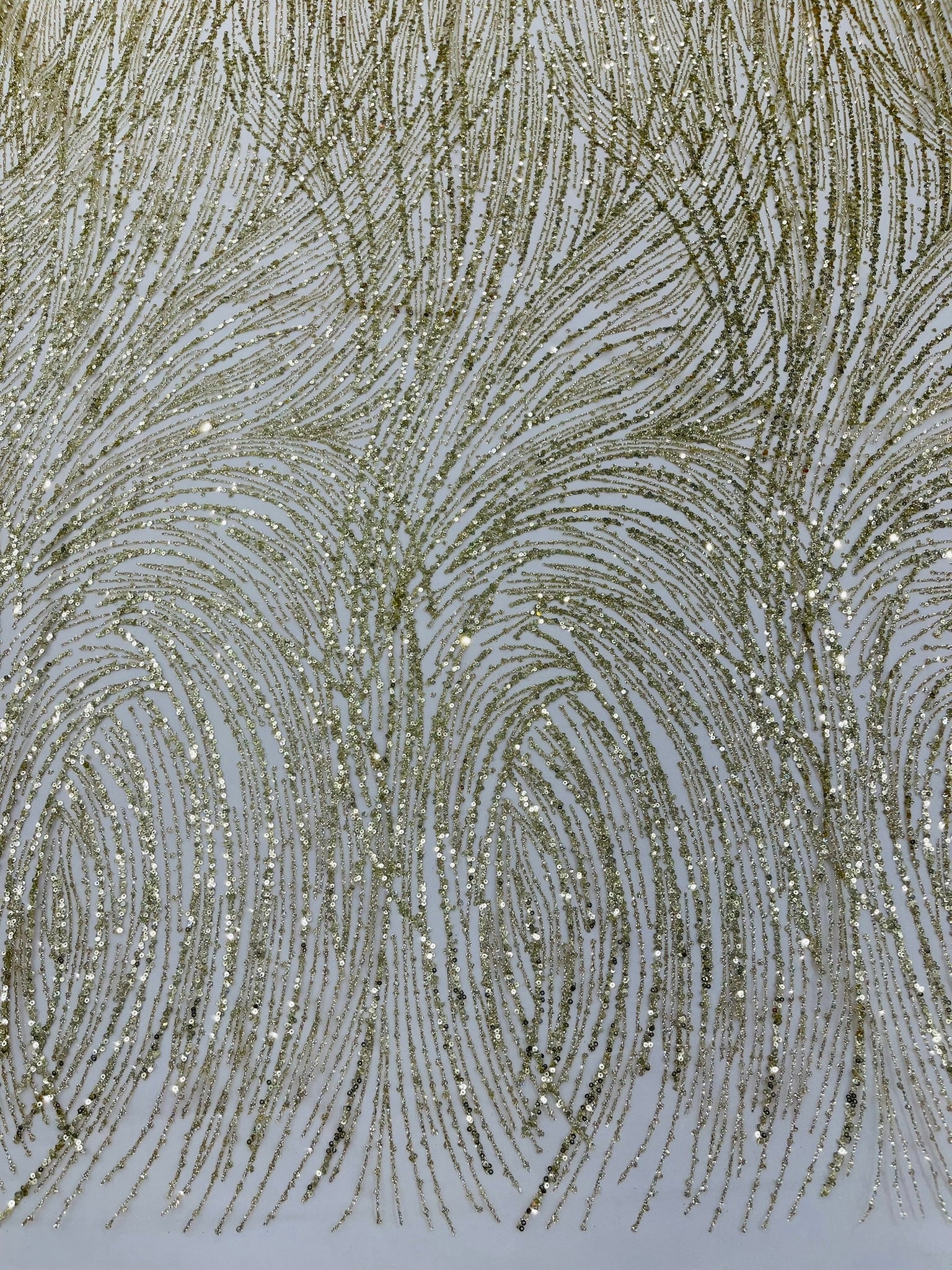 Fashion Glitter Design On A Mesh Lace Fabric| New Creations Fabric & Foam Inc. - New Creations Fabric & Foam Inc