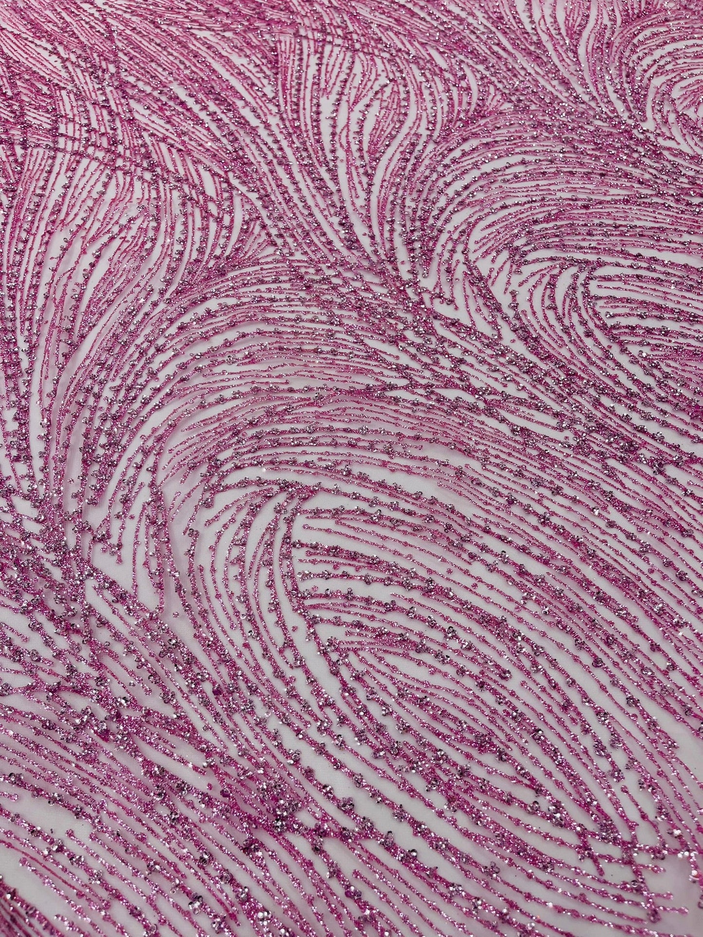 Fashion Glitter Design On A Mesh Lace Fabric| New Creations Fabric & Foam Inc. - New Creations Fabric & Foam Inc