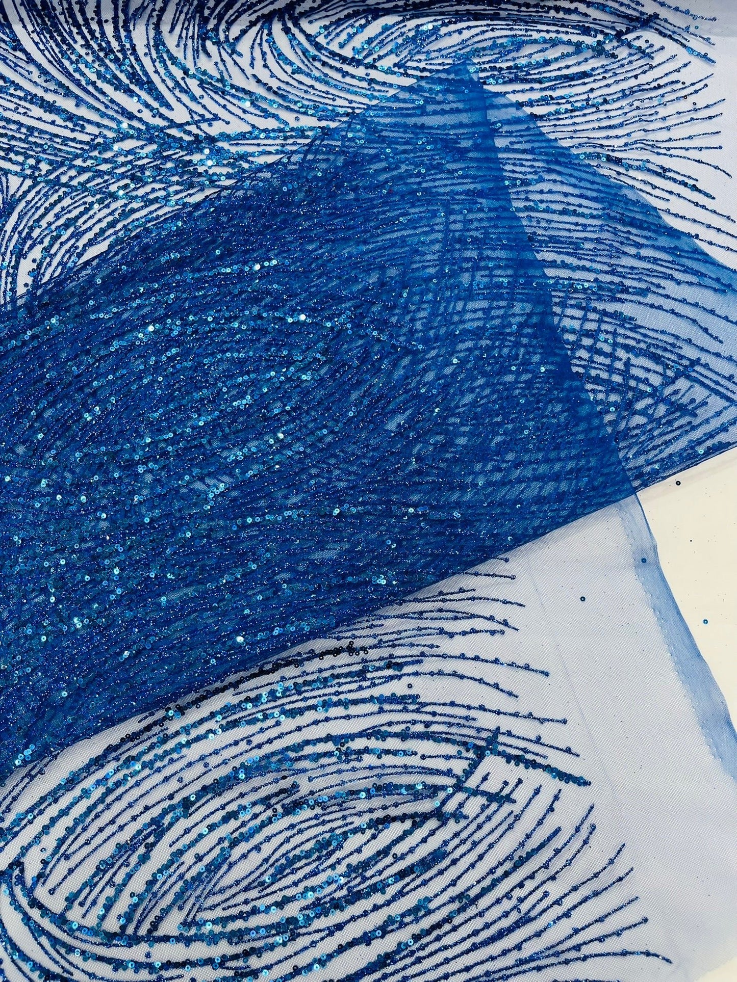 Fashion Glitter Design On A Mesh Lace Fabric| New Creations Fabric & Foam Inc. - New Creations Fabric & Foam Inc