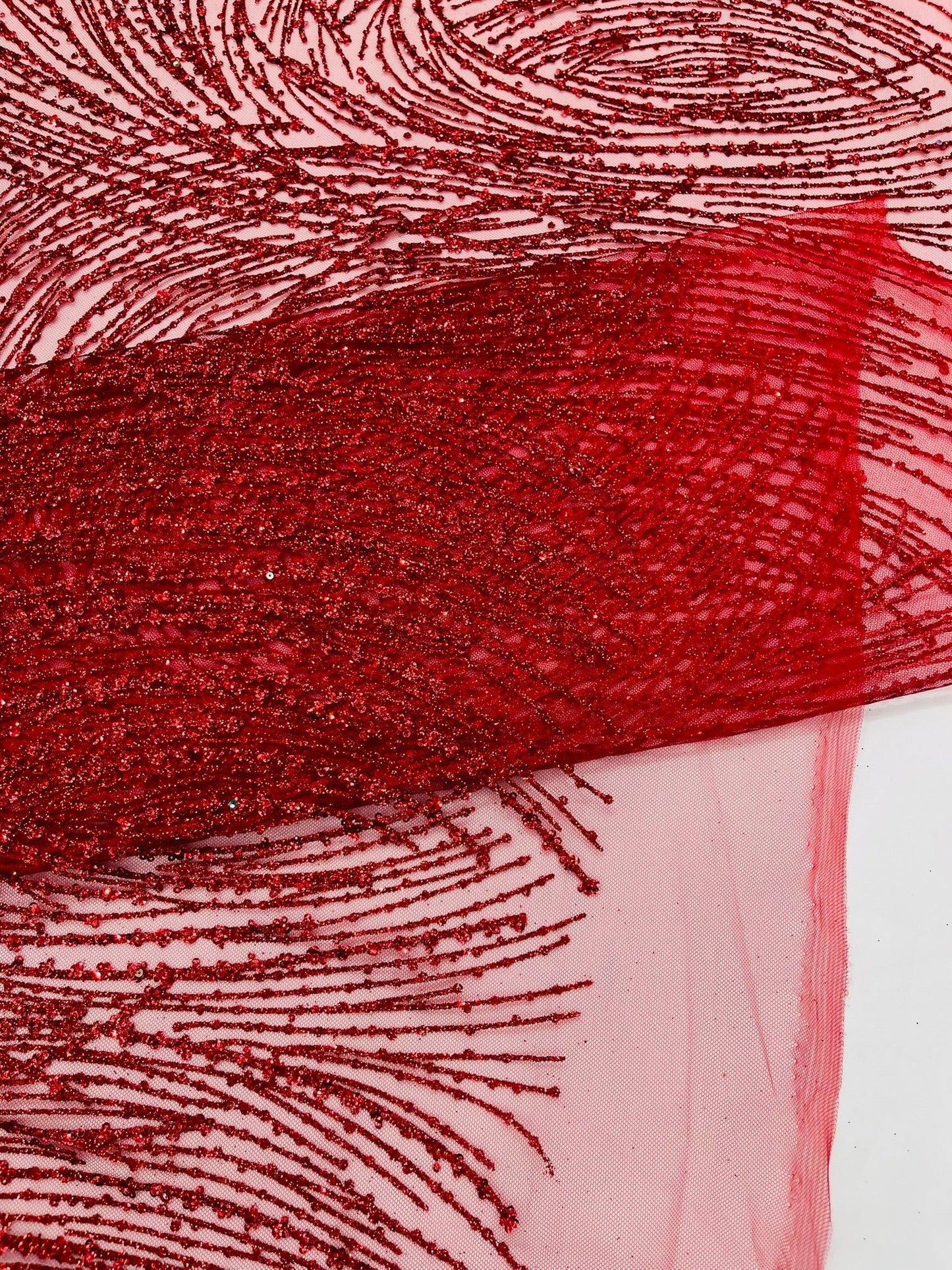 Fashion Glitter Design On A Mesh Lace Fabric| New Creations Fabric & Foam Inc. - New Creations Fabric & Foam Inc