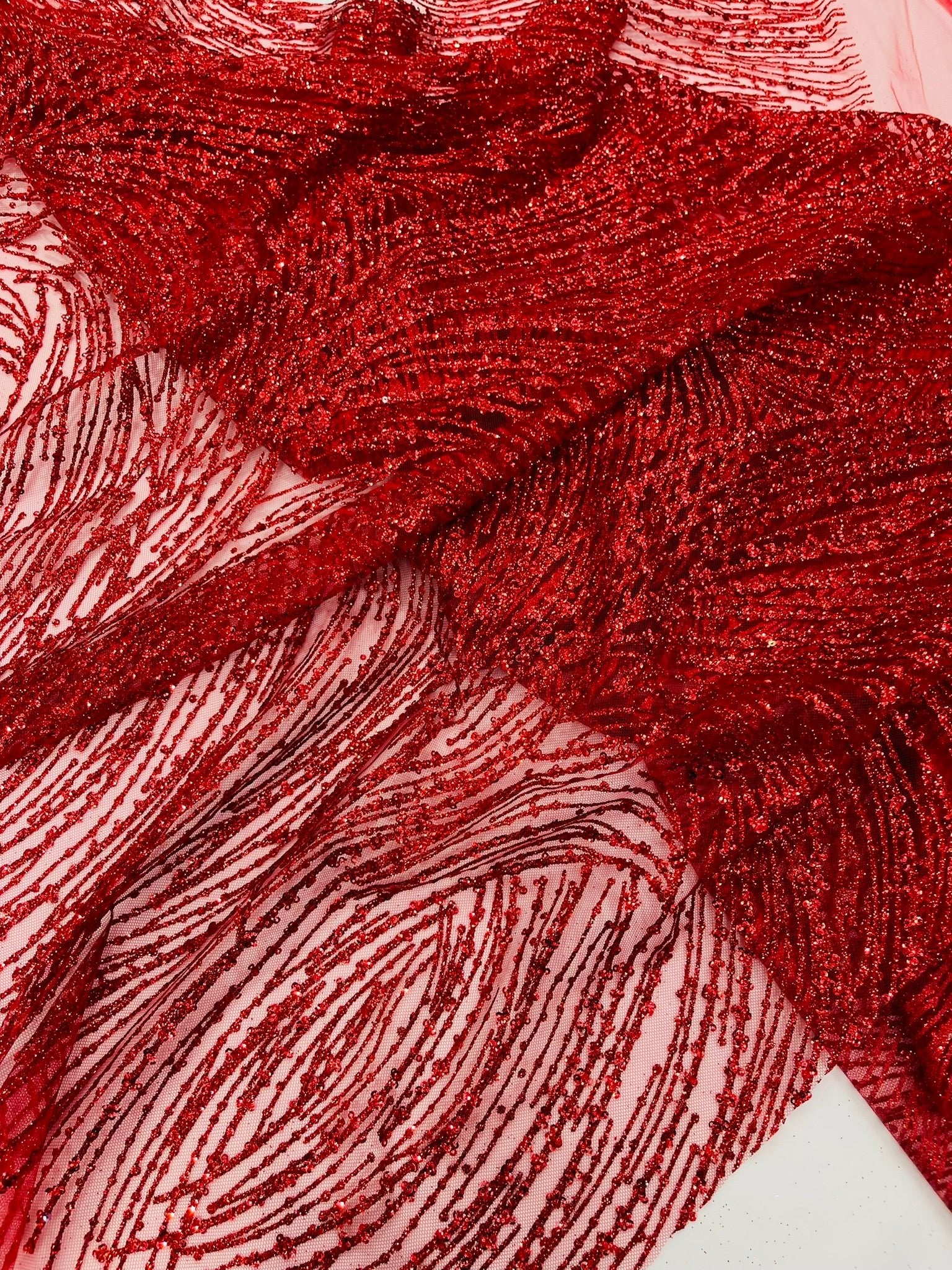 Fashion Glitter Design On A Mesh Lace Fabric| New Creations Fabric & Foam Inc. - New Creations Fabric & Foam Inc