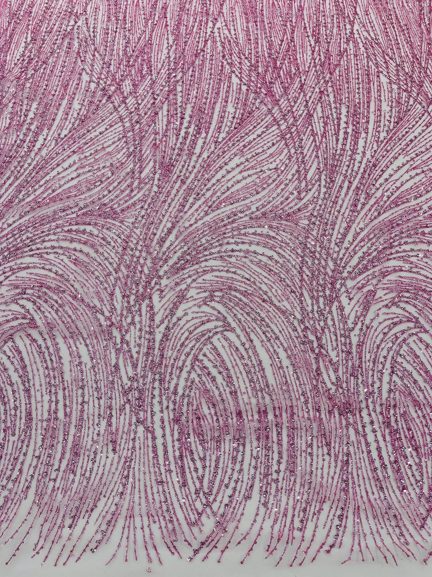 Fashion Glitter Design On A Mesh Lace Fabric| New Creations Fabric & Foam Inc. - New Creations Fabric & Foam Inc