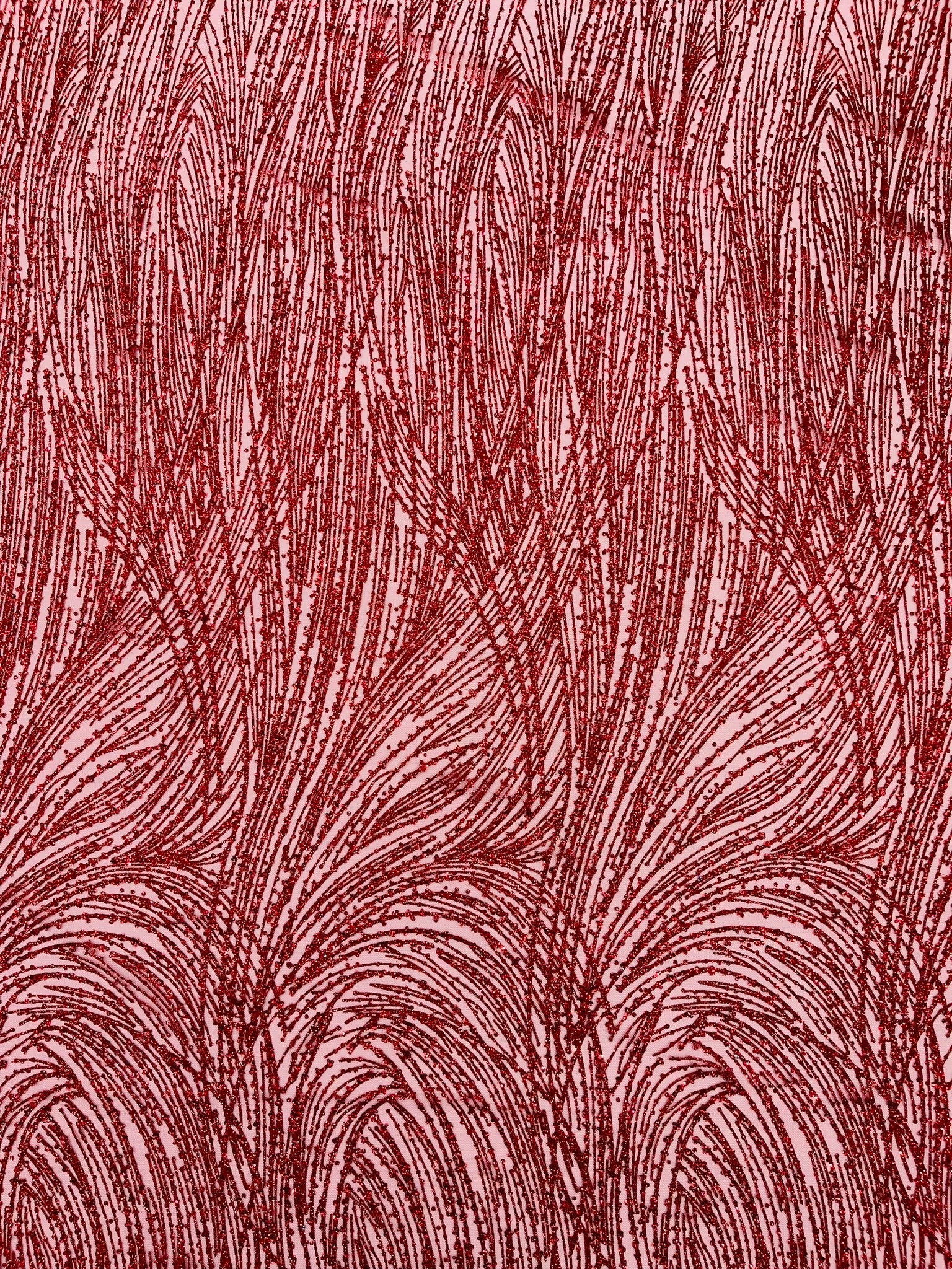 Fashion Glitter Design On A Mesh Lace Fabric| New Creations Fabric & Foam Inc. - New Creations Fabric & Foam Inc