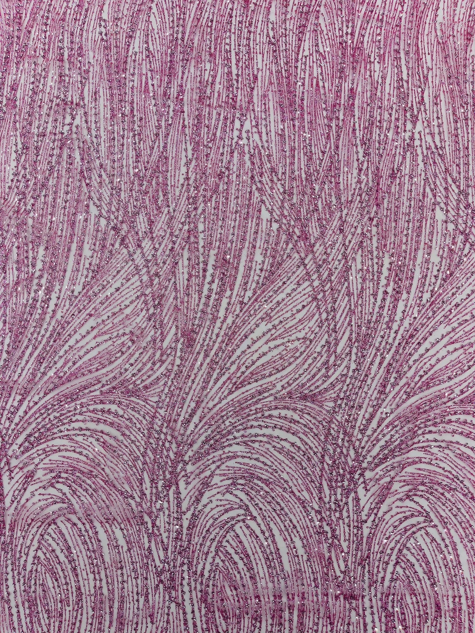 Fashion Glitter Design On A Mesh Lace Fabric| New Creations Fabric & Foam Inc. - New Creations Fabric & Foam Inc