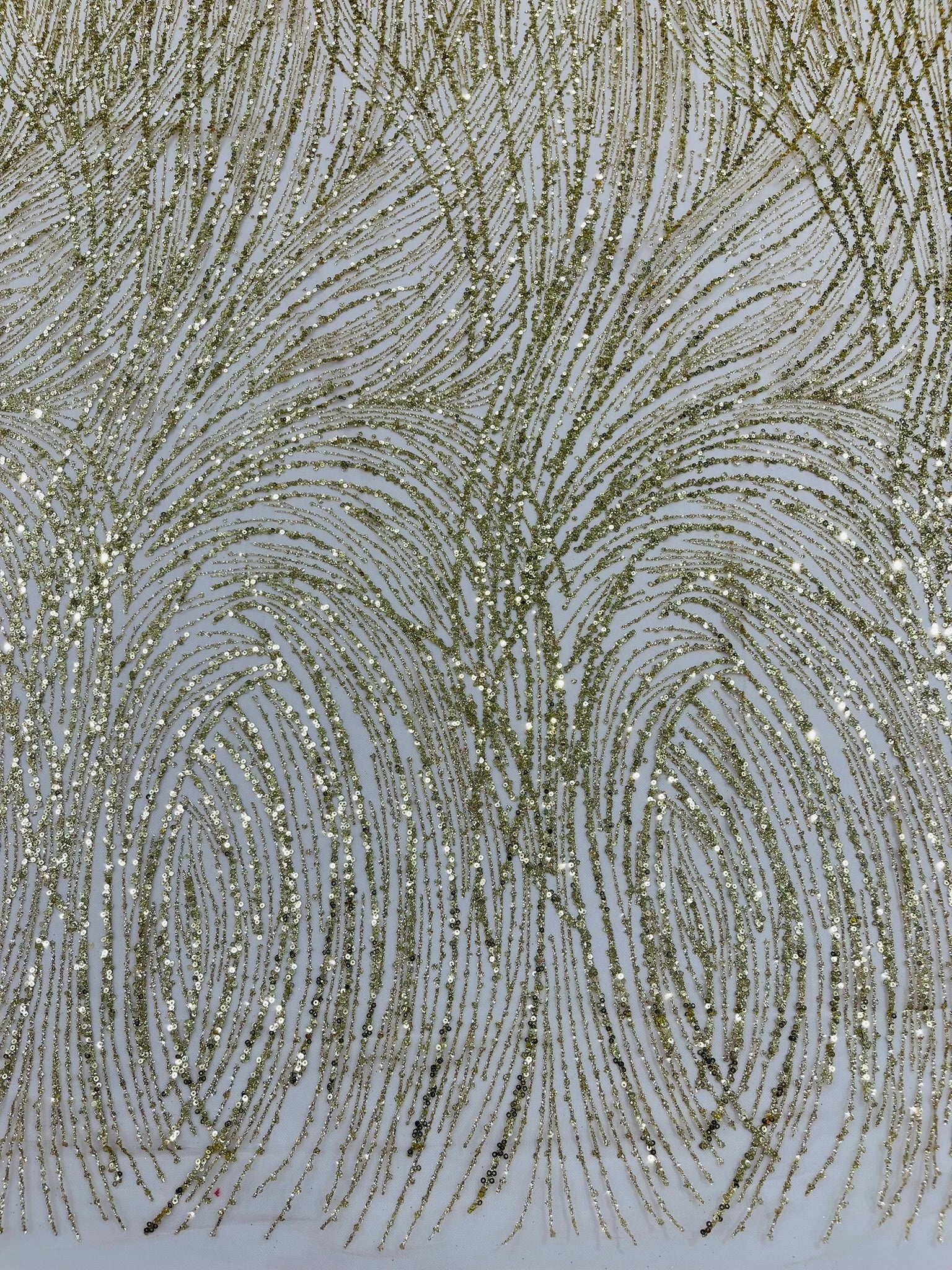 Fashion Glitter Design On A Mesh Lace Fabric| New Creations Fabric & Foam Inc. - New Creations Fabric & Foam Inc