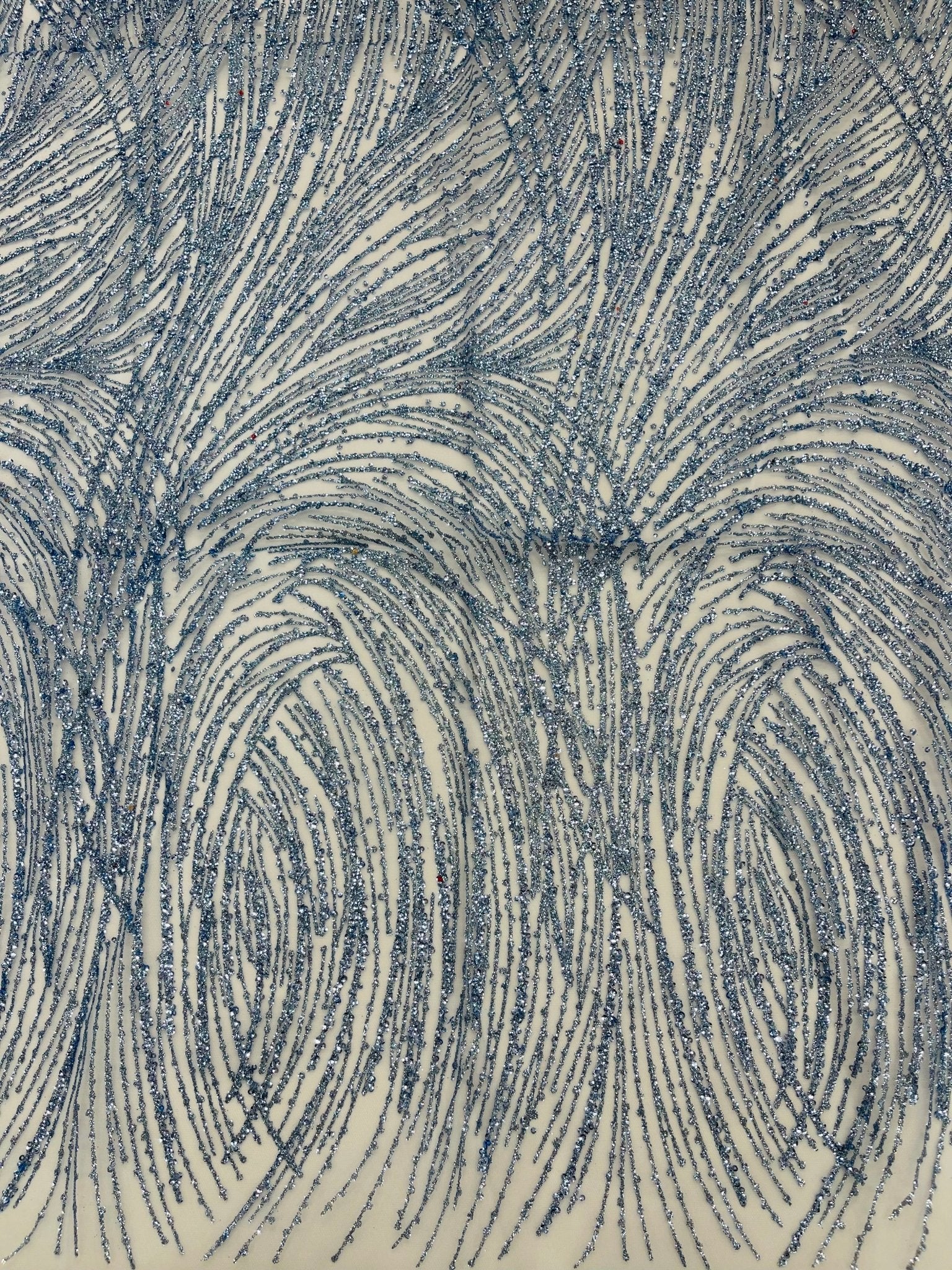 Fashion Glitter Design On A Mesh Lace Fabric| New Creations Fabric & Foam Inc. - New Creations Fabric & Foam Inc