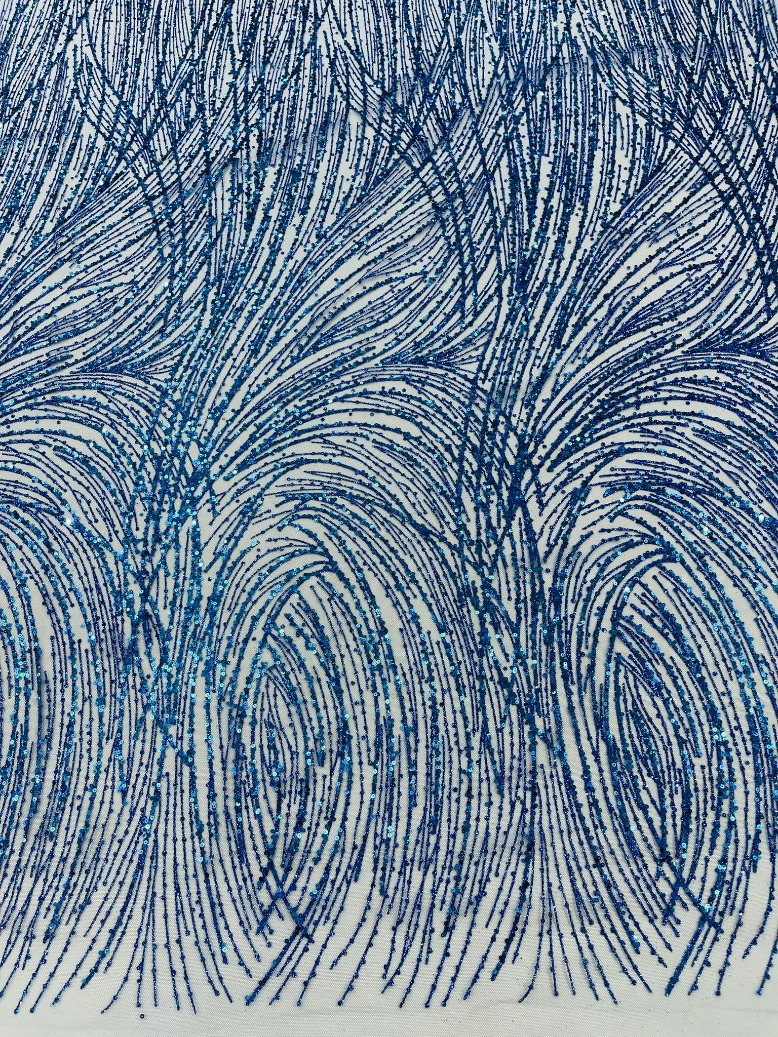 Fashion Glitter Design On A Mesh Lace Fabric| New Creations Fabric & Foam Inc. - New Creations Fabric & Foam Inc