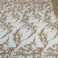 FASHION VINE BEADED LACE ON A MESH FABRIC (By The Yard) - New Creations Fabric & Foam Inc