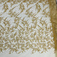 FASHION VINE BEADED LACE ON A MESH FABRIC (By The Yard) - New Creations Fabric & Foam Inc